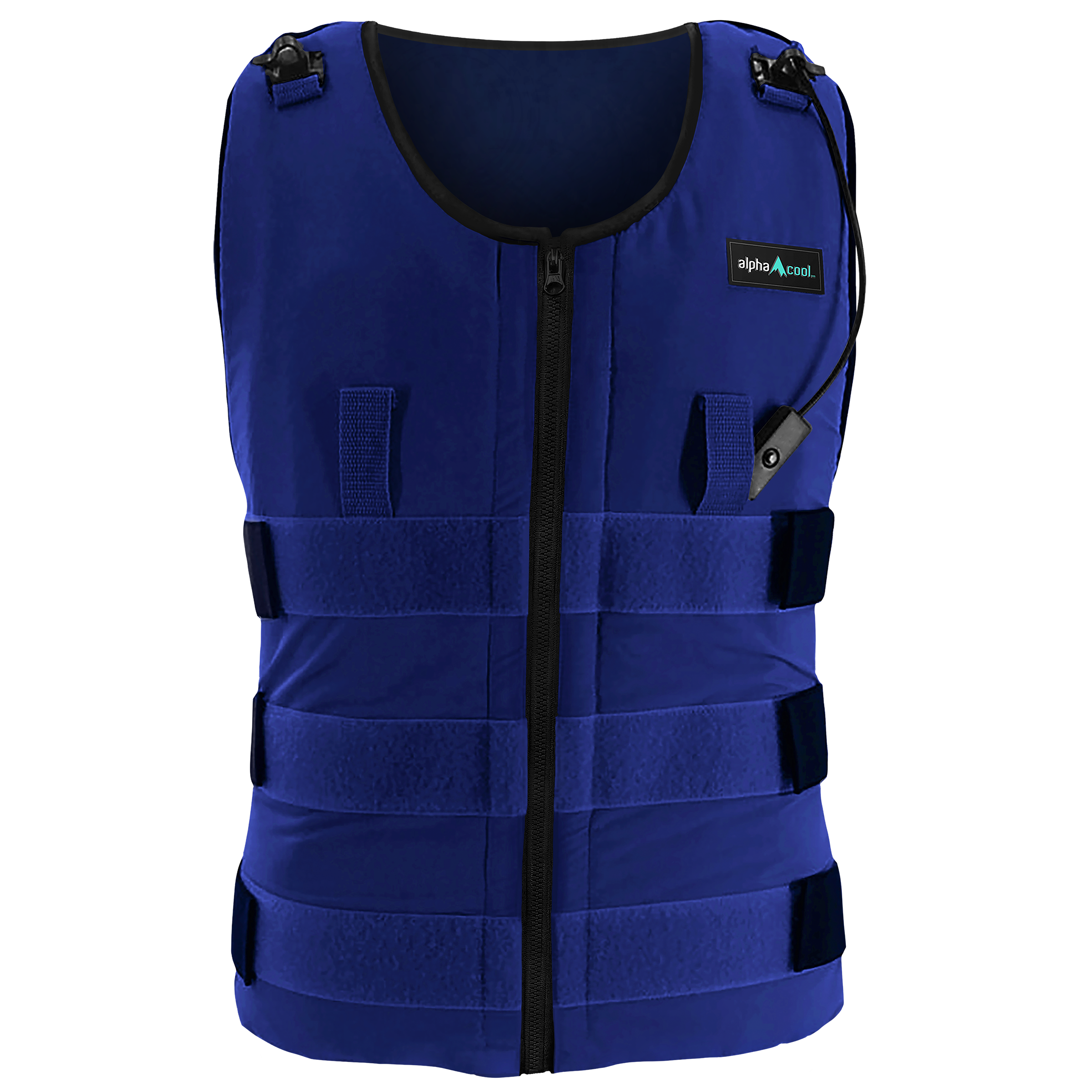 Chaleco de enfriamiento de poliéster azul unisex para adulto AlphaCool XL/2XL