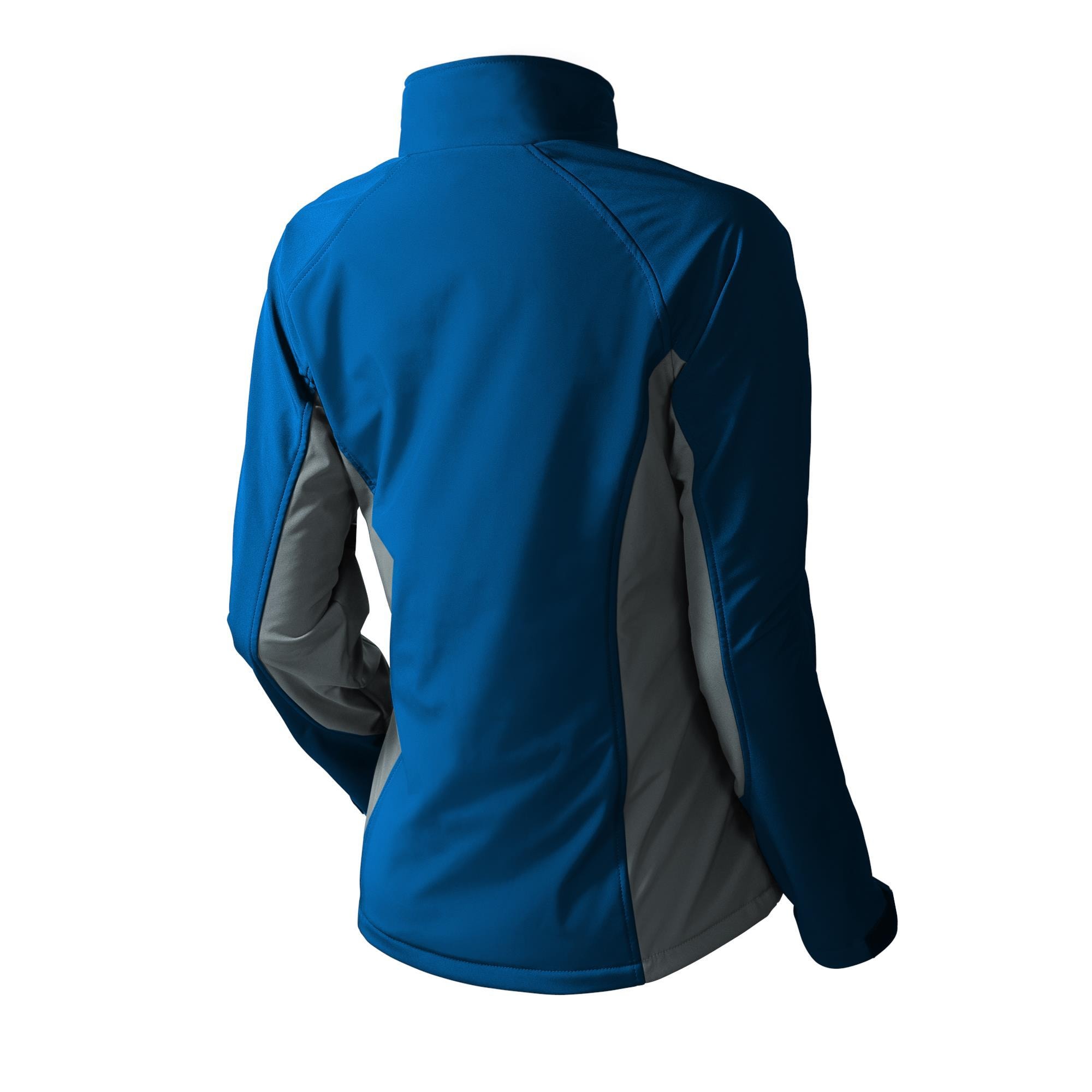 Chamarra térmica ligera para mujer en azul/gris caliente de Gobi Heat (talla grande)