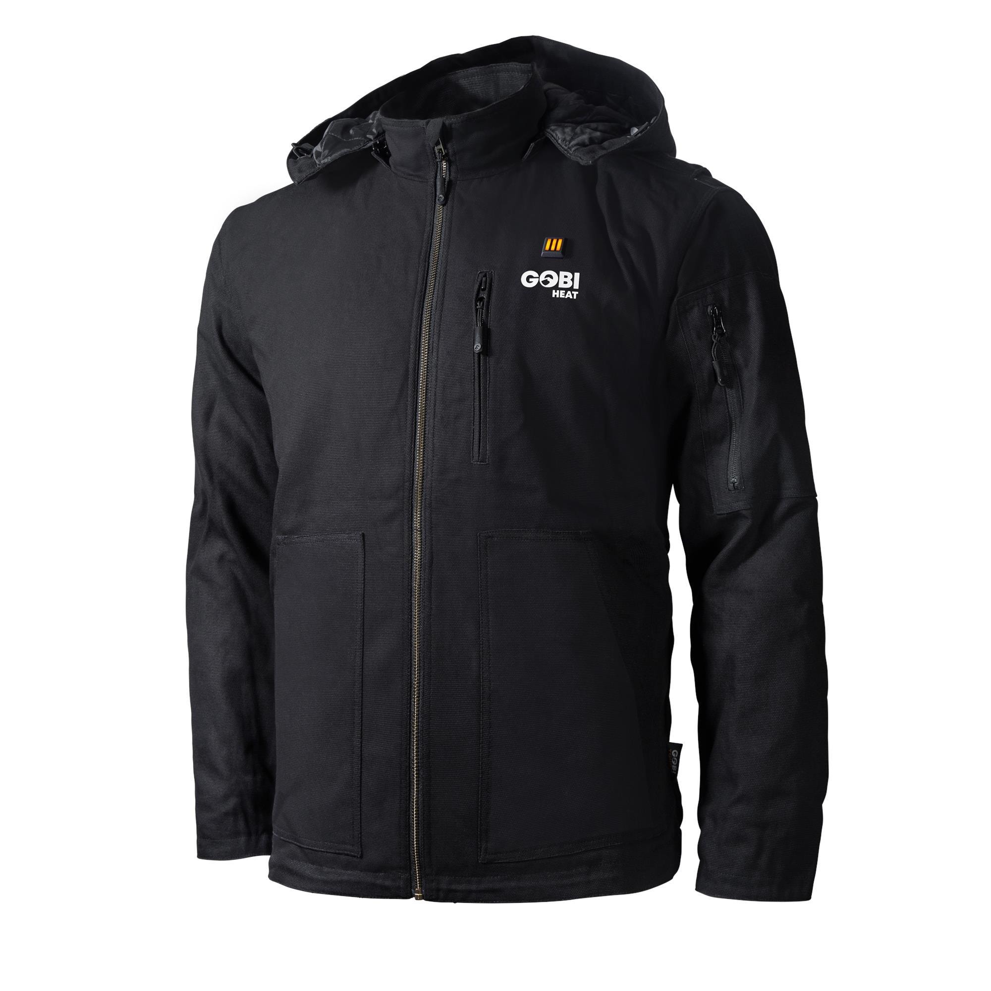 Chamarra térmica negra para hombre de Gobi Heat (4XL)