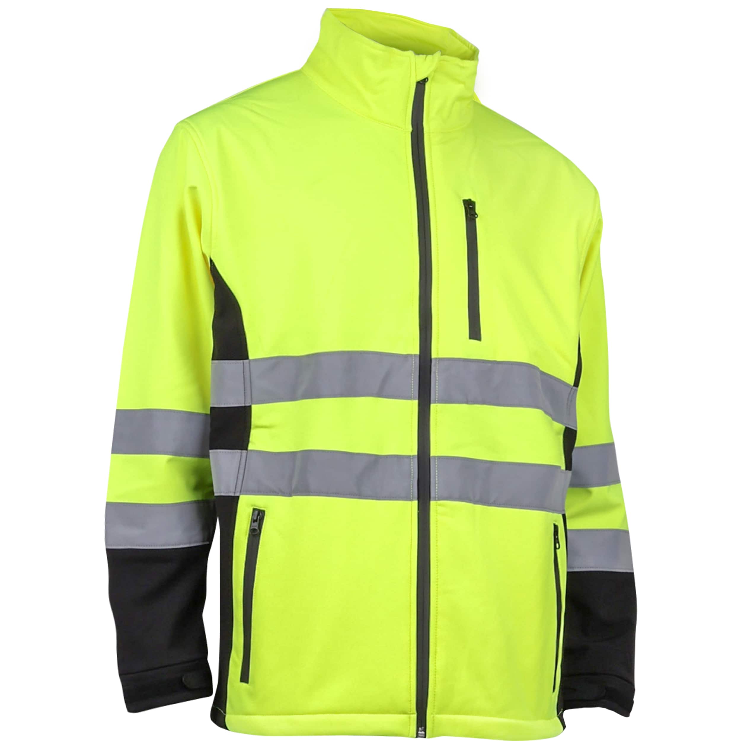 Chamarra de trabajo amarilla de alta visibilidad para adultos unisex de peso pesado (talla XL) 3SS7000X
