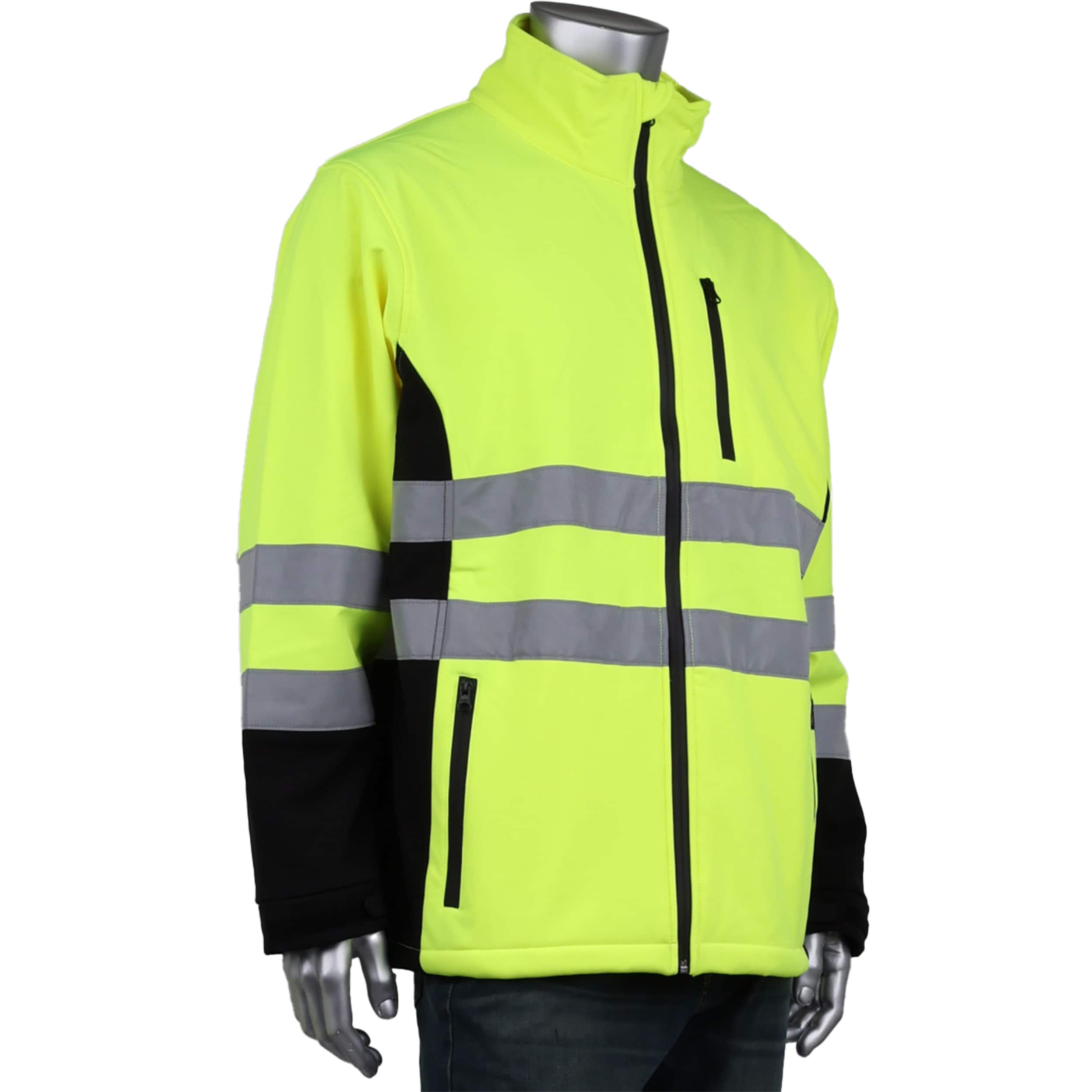 Chamarra de trabajo amarilla de alta visibilidad para adultos unisex de peso pesado (talla XL) 3SS7000X