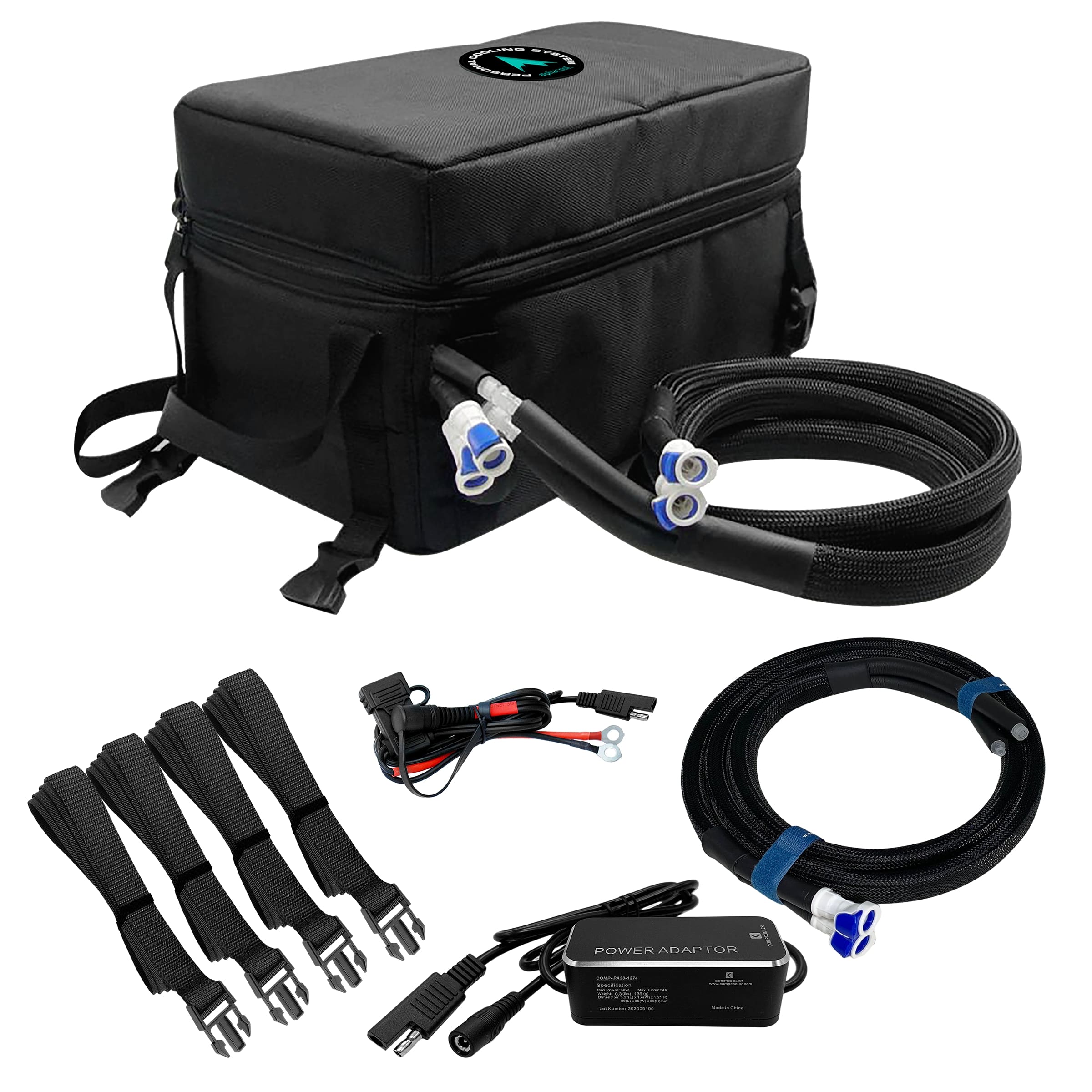 Chaleco de enfriamiento de poliéster azul para adulto unisex AlphaCool M/L