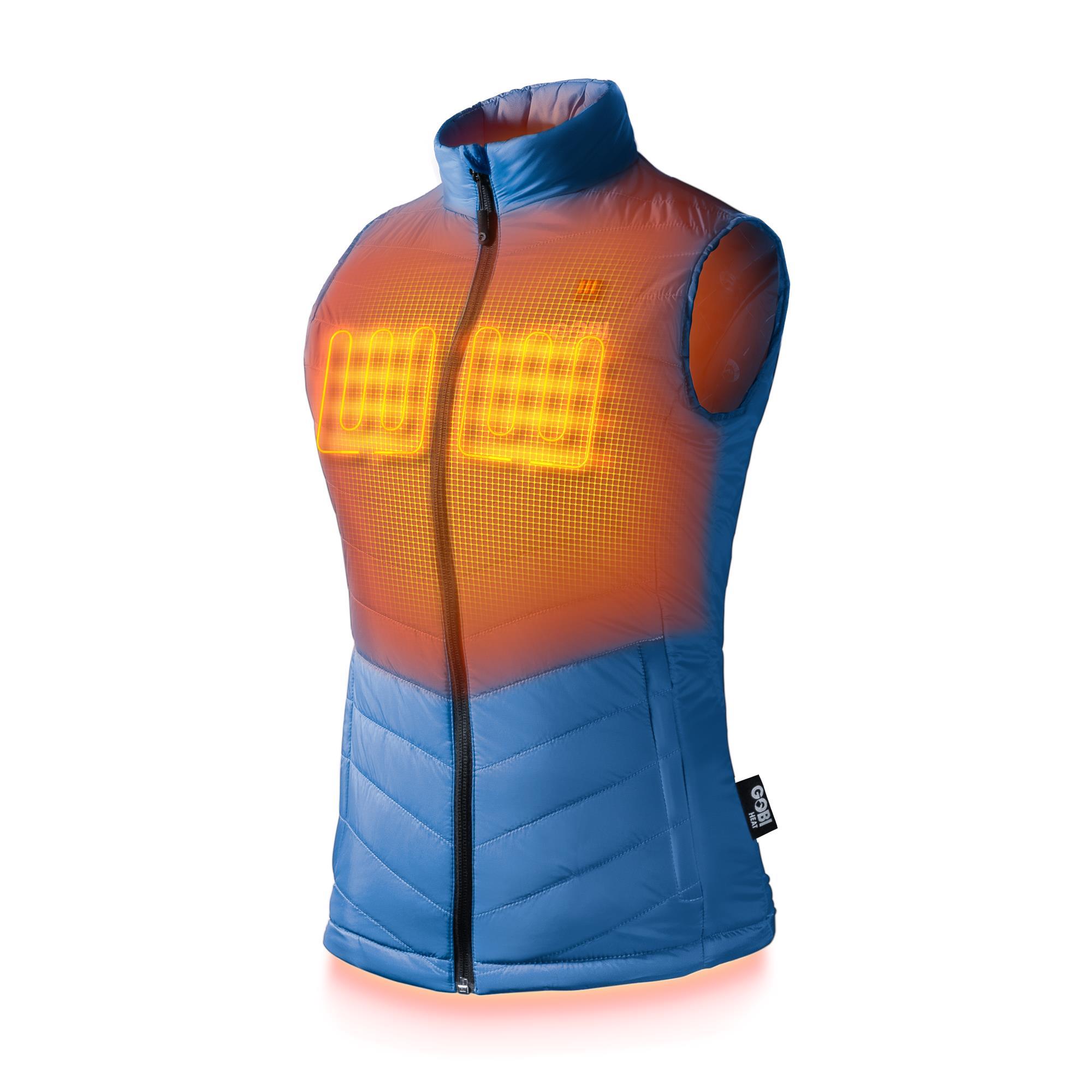 Chaleco Térmico de Poliéster Azul para Mujer de Gobi Heat Talla Pequeña