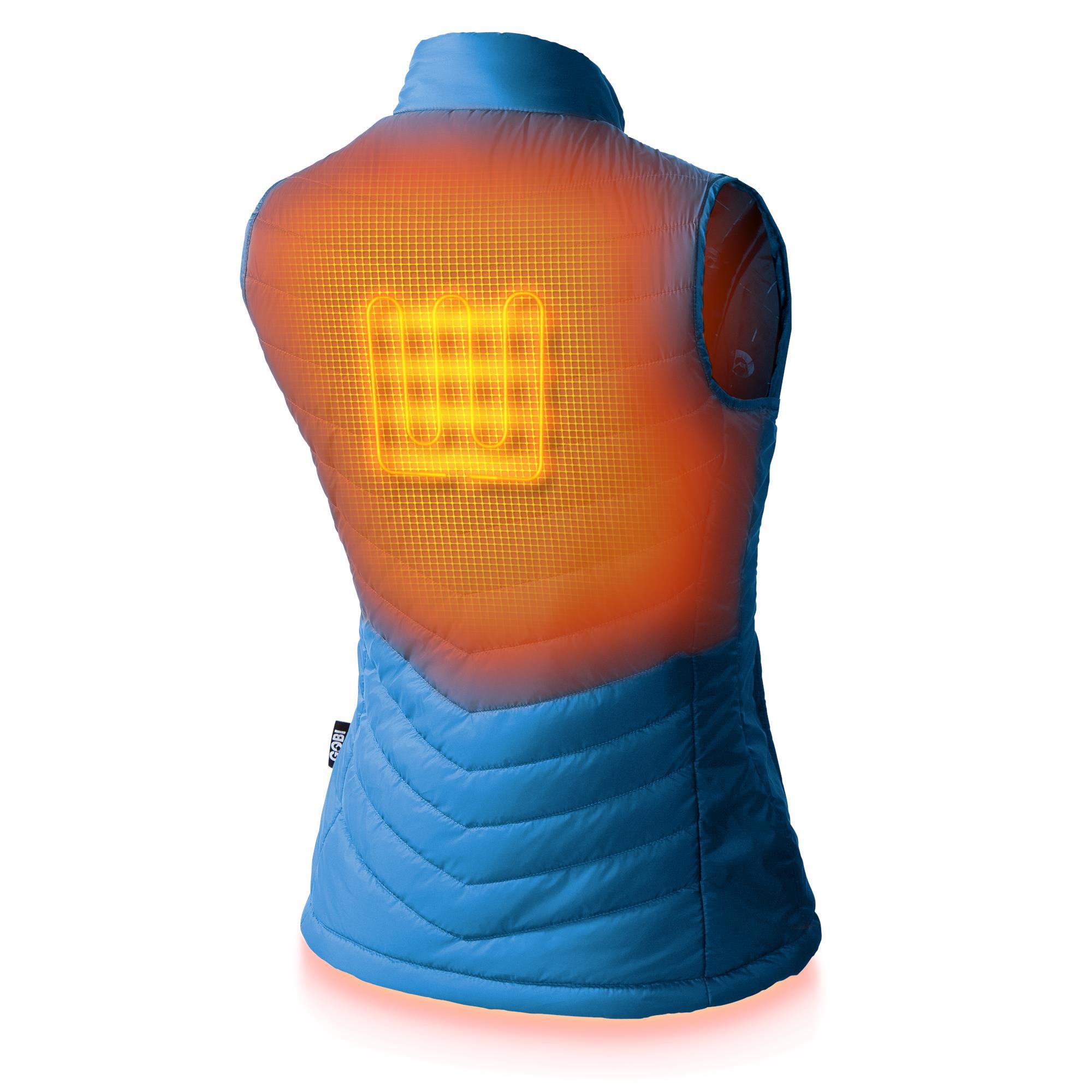 Chaleco Térmico de Poliéster Azul para Mujer de Gobi Heat Talla Pequeña