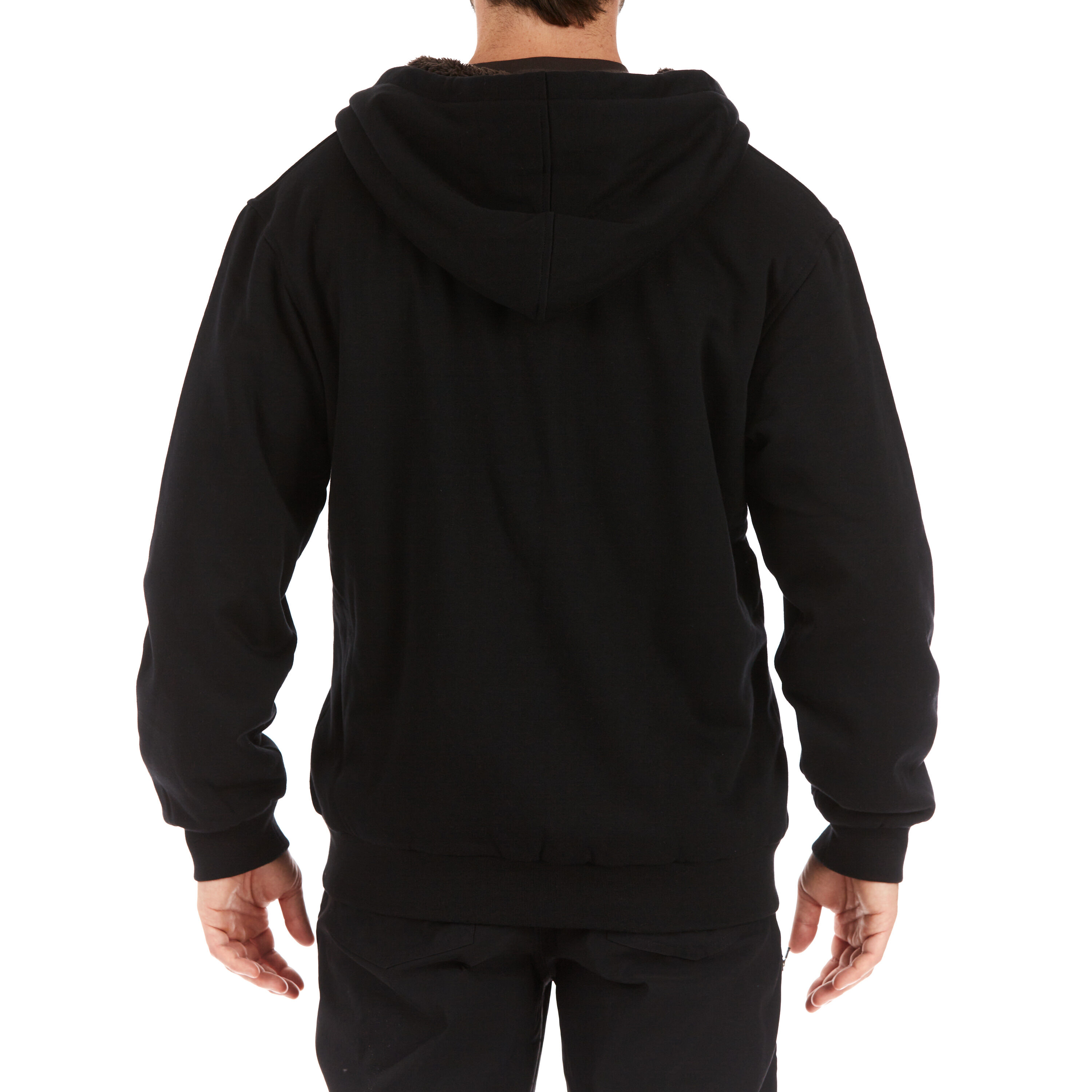 Chamarra de Trabajo con Capucha de Felpa Mediana para Hombre en Negro de Smith's Workwear (2XL)