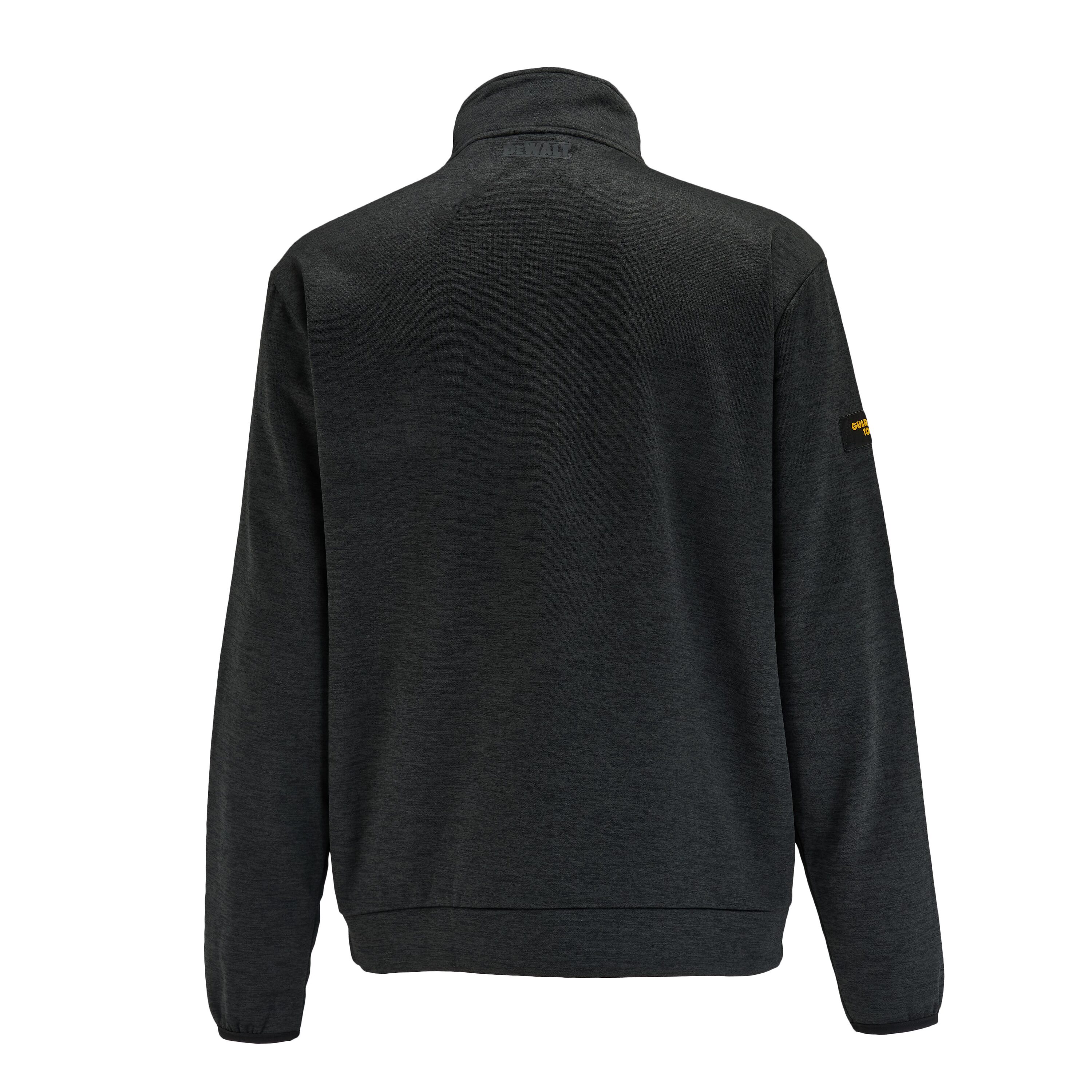 Sudadera con cierre medio DEWALT para hombre color negro talla grande modelo ZION DXWW50151-001-L
