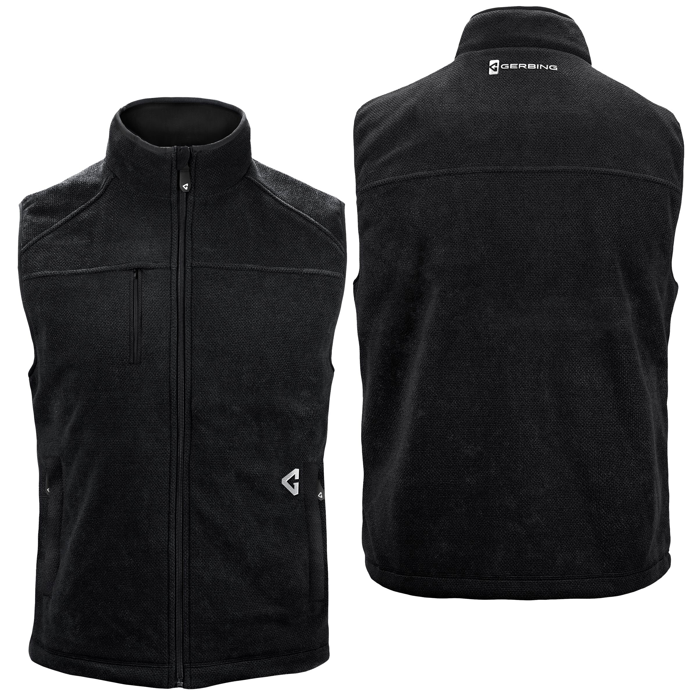 Chaleco térmico de poliéster negro para hombre de Gerbing en talla pequeña