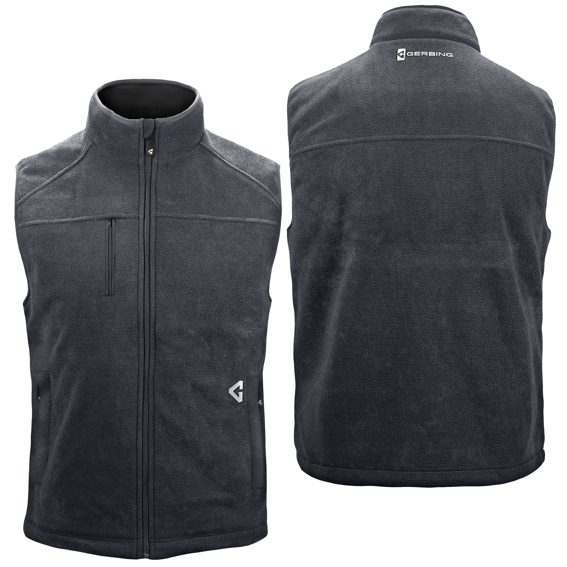 Chaleco térmico de poliéster gris para hombre de Gerbing talla pequeña