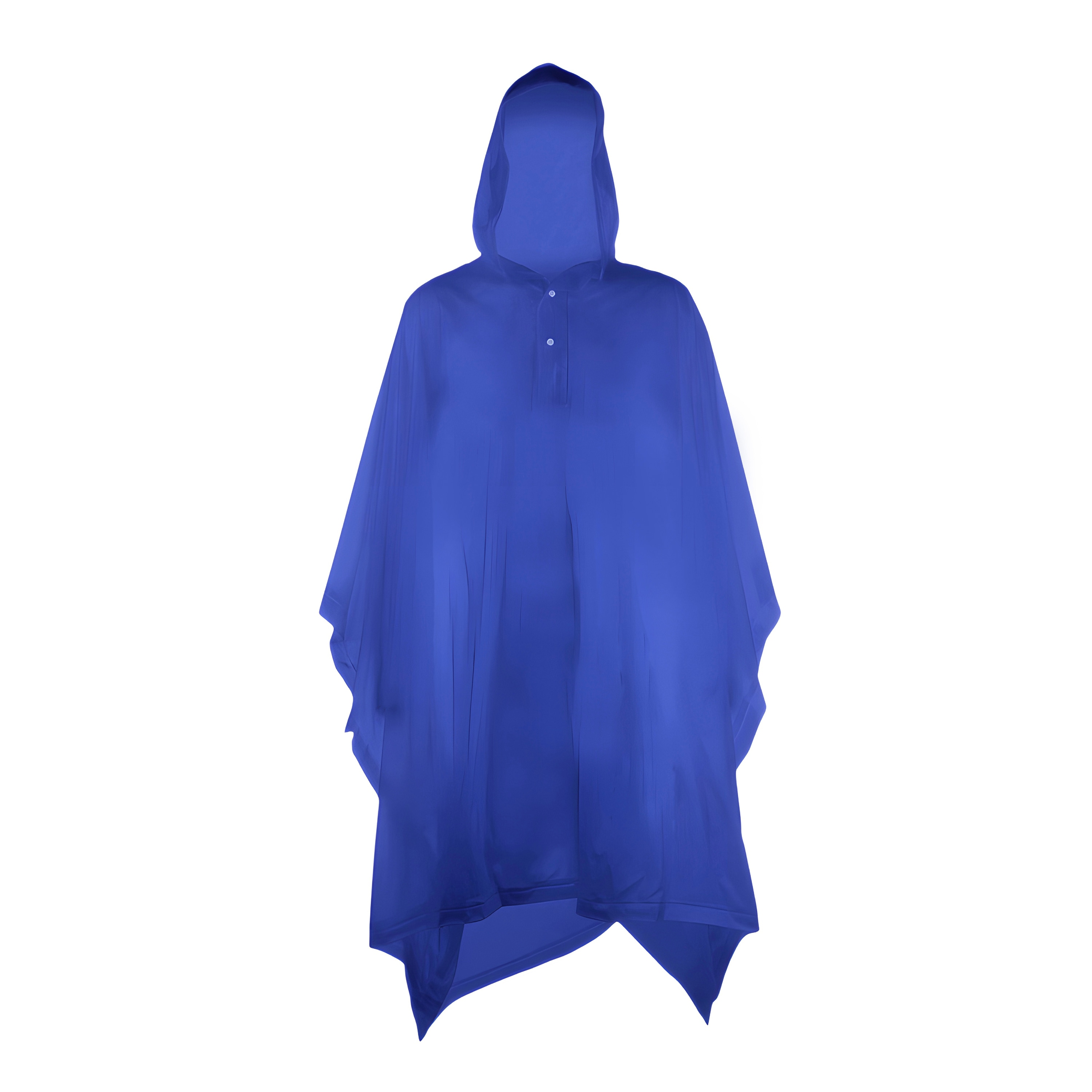 Capa con capucha ligera para adulto unisex en color azul (Talla única) - Ideal para la lluvia