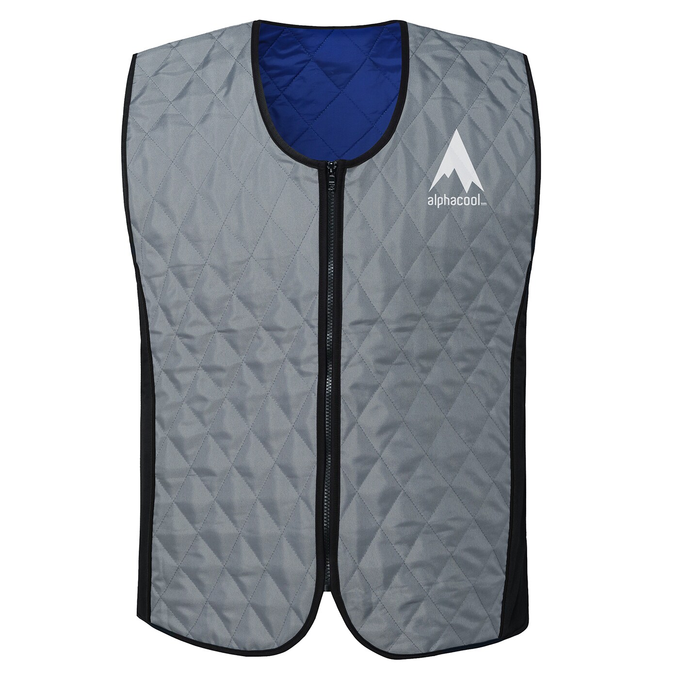 Chaleco de enfriamiento de poliéster gris unisex para adultos AlphaCool L/XL