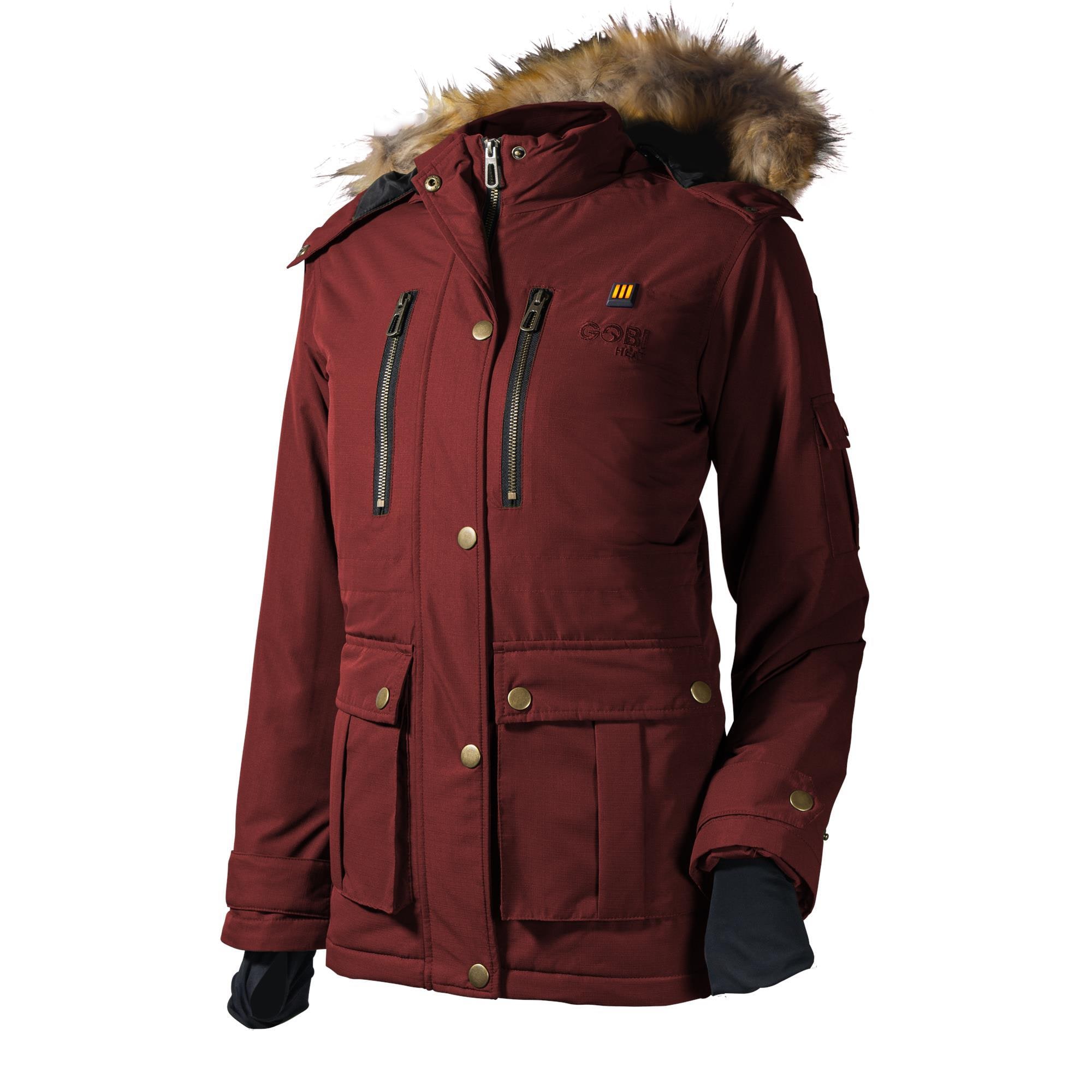 Chamarra térmica roja para mujer de Gobi Heat (talla 2XL)