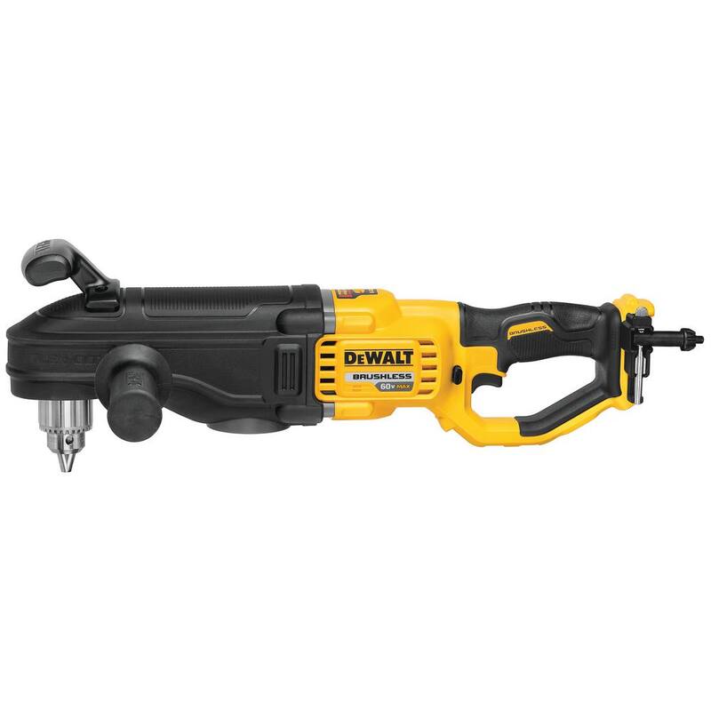 DEWALT FLEXVOLT 60V MAX Taladro de 1/2 pulgadas para montantes y viguetas inalámbrico en línea con embrague electrónico (Herramienta solamente) - DCD470B