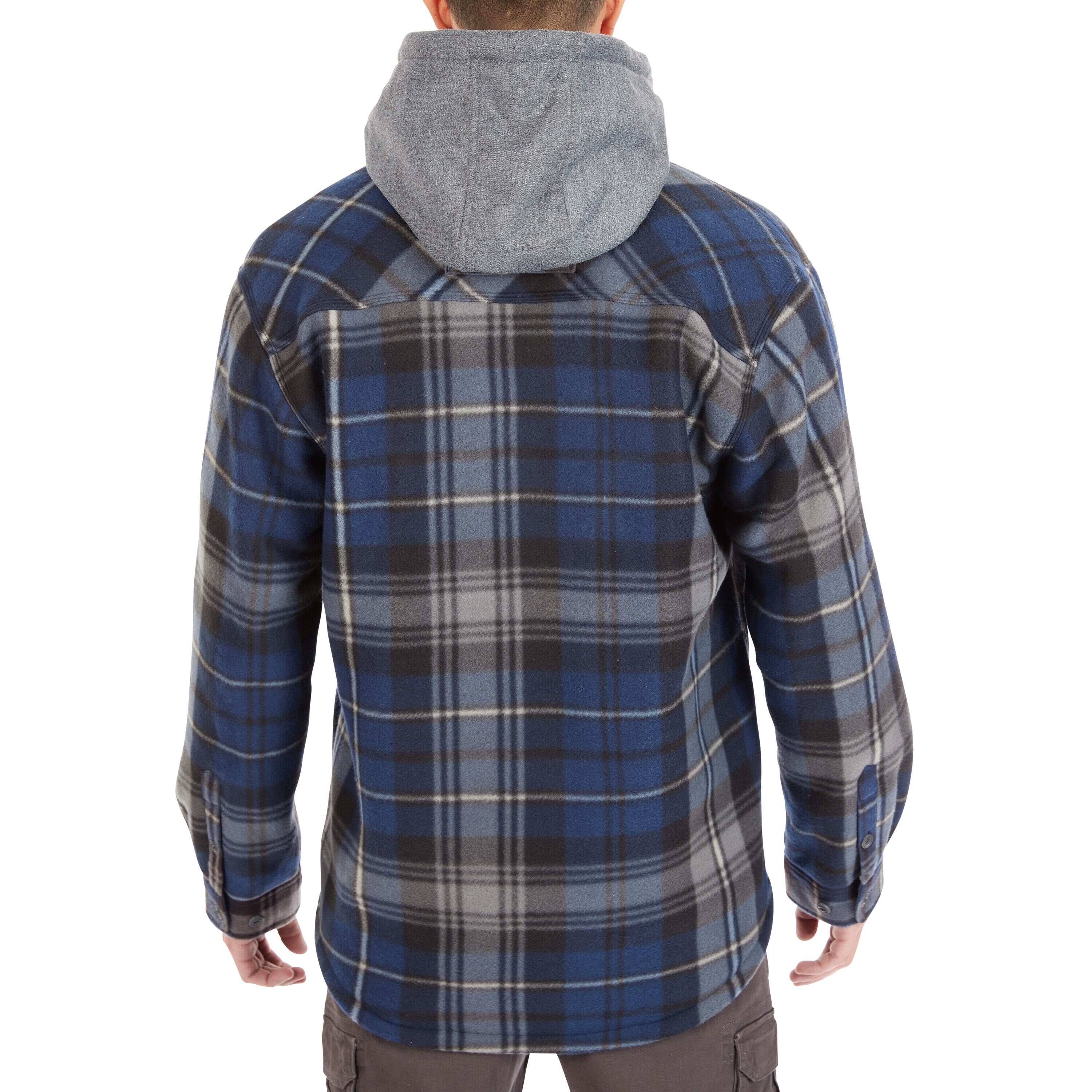 Chamarra de Trabajo Acolchada con Capucha para Hombre en Azul Marino/Gris-368 de Smith's Workwear (2XL)