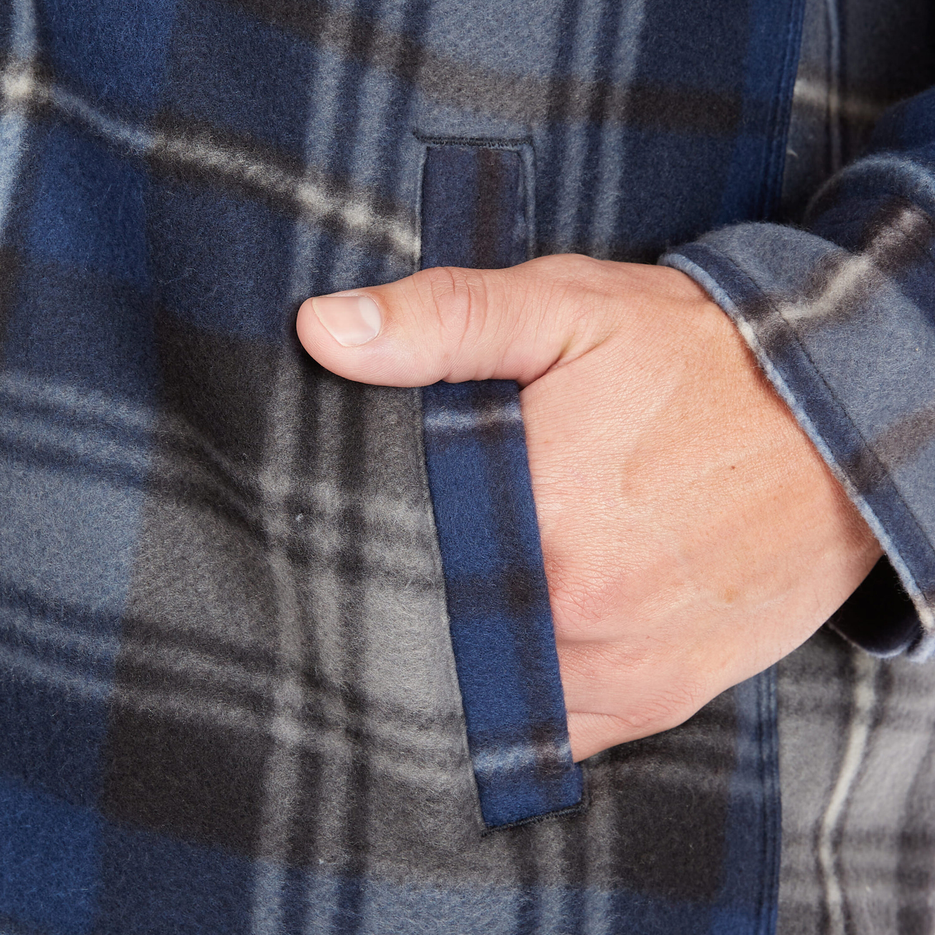 Chamarra de Trabajo Acolchada con Capucha para Hombre en Azul Marino/Gris-368 de Smith's Workwear (2XL)