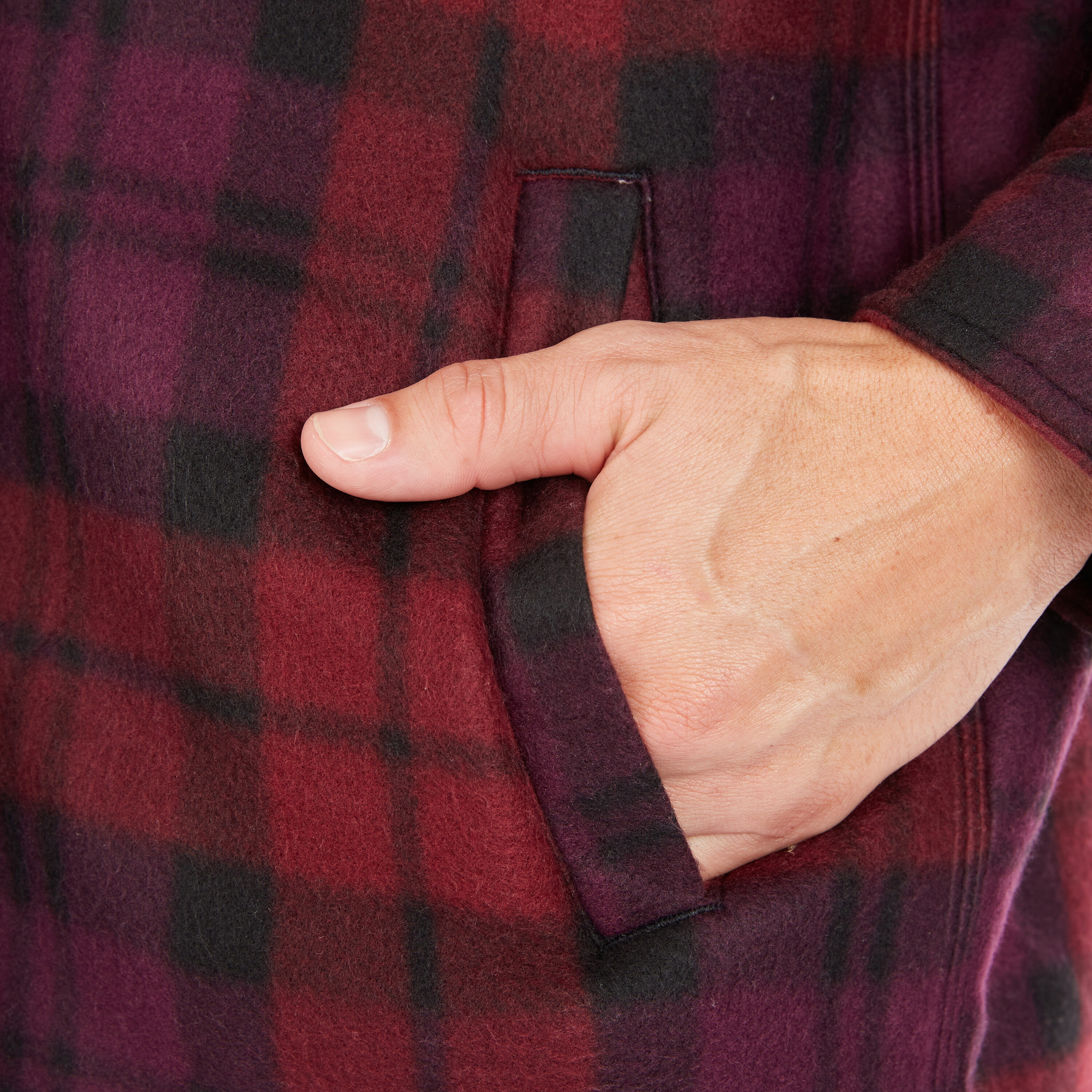 Chamarra de Trabajo Acolchada con Capucha en Borgoña para Hombres de Smith's Workwear (2XL)