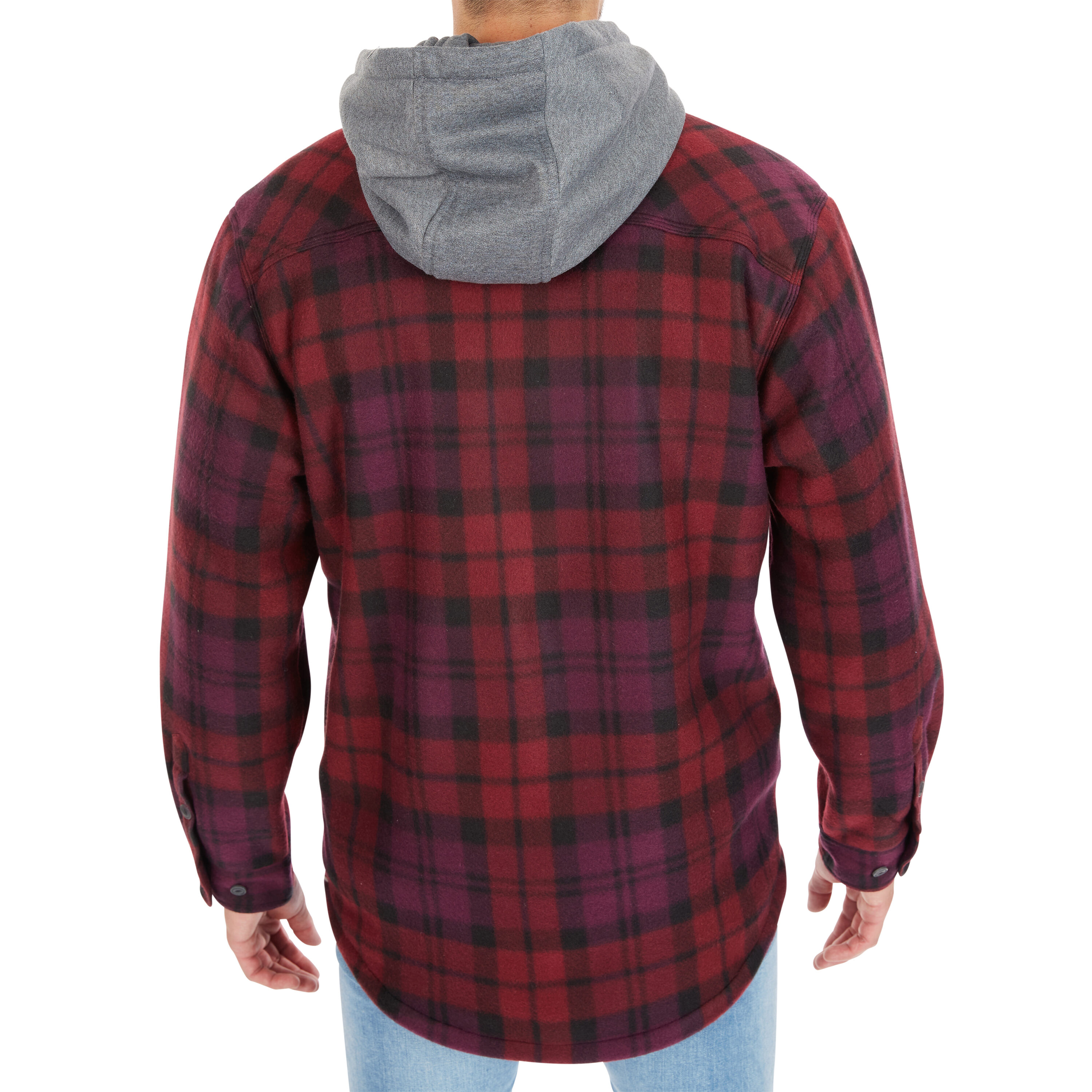 Chamarra de Trabajo Acolchada con Capucha en Borgoña para Hombres de Smith's Workwear (2XL)