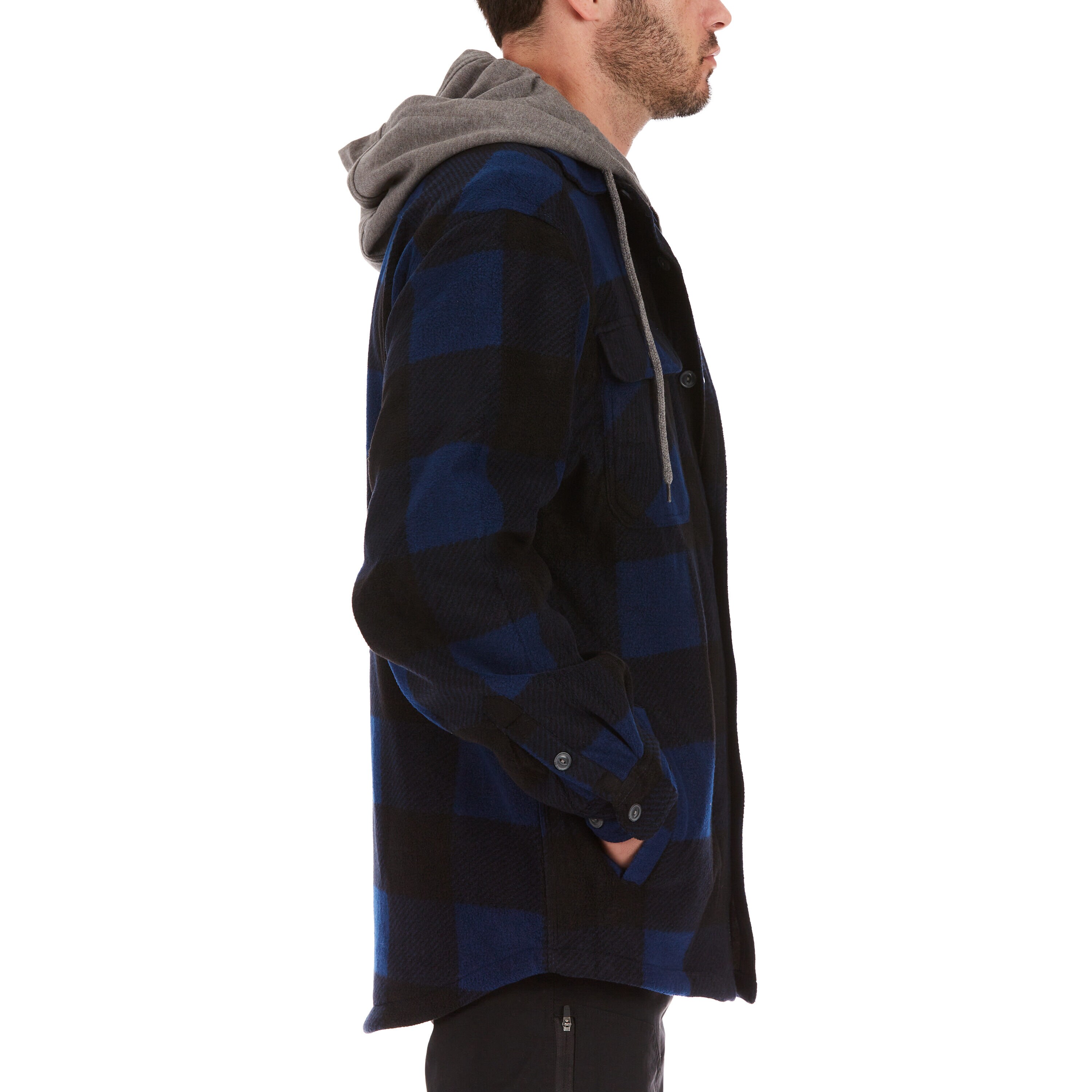 Chamarra de trabajo aislada con capucha en azul/negro para hombres de Smith's Workwear (2XL)