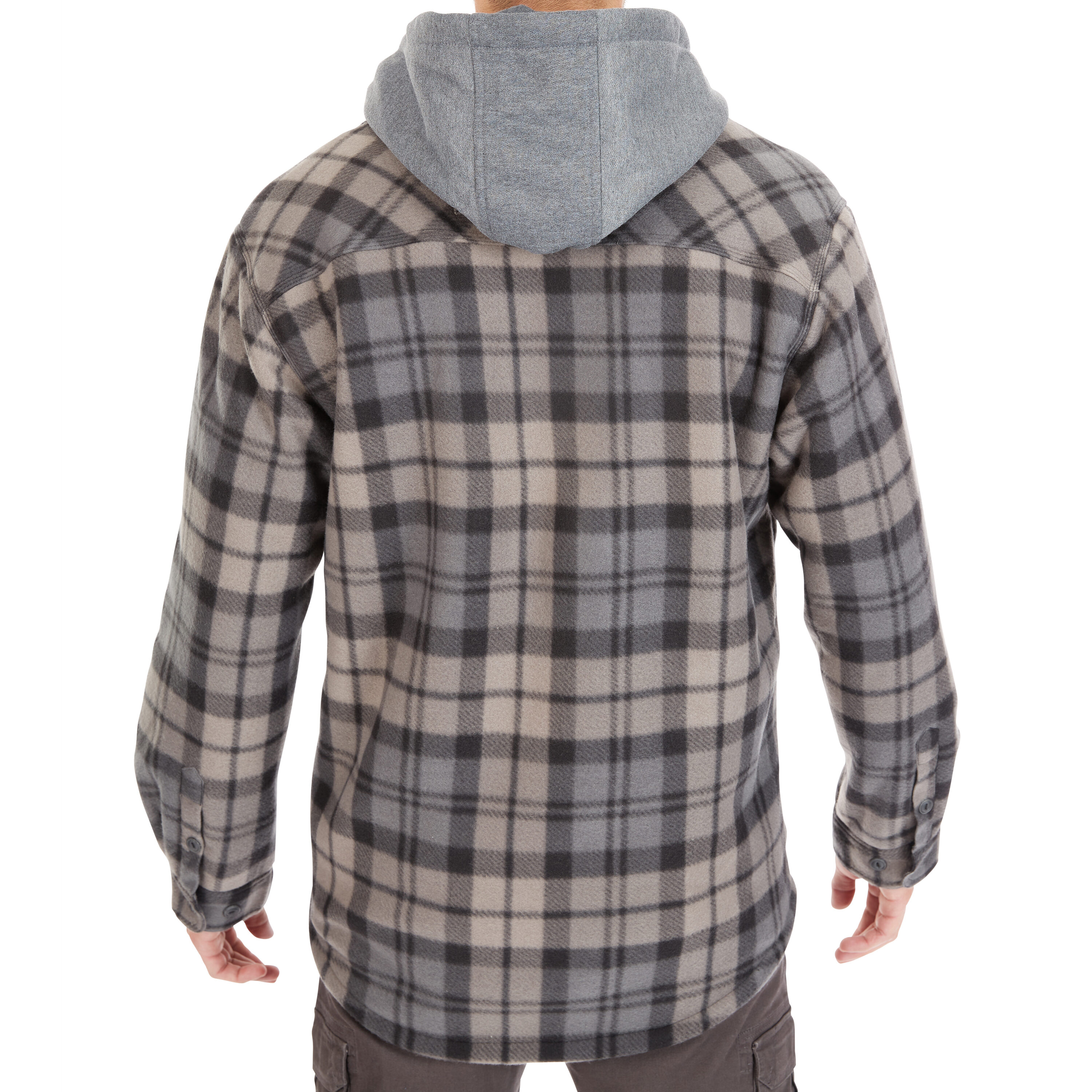 Chamarra de trabajo aislada con capucha de poliéster negro/gris para hombre de Smith's Workwear (2XL)