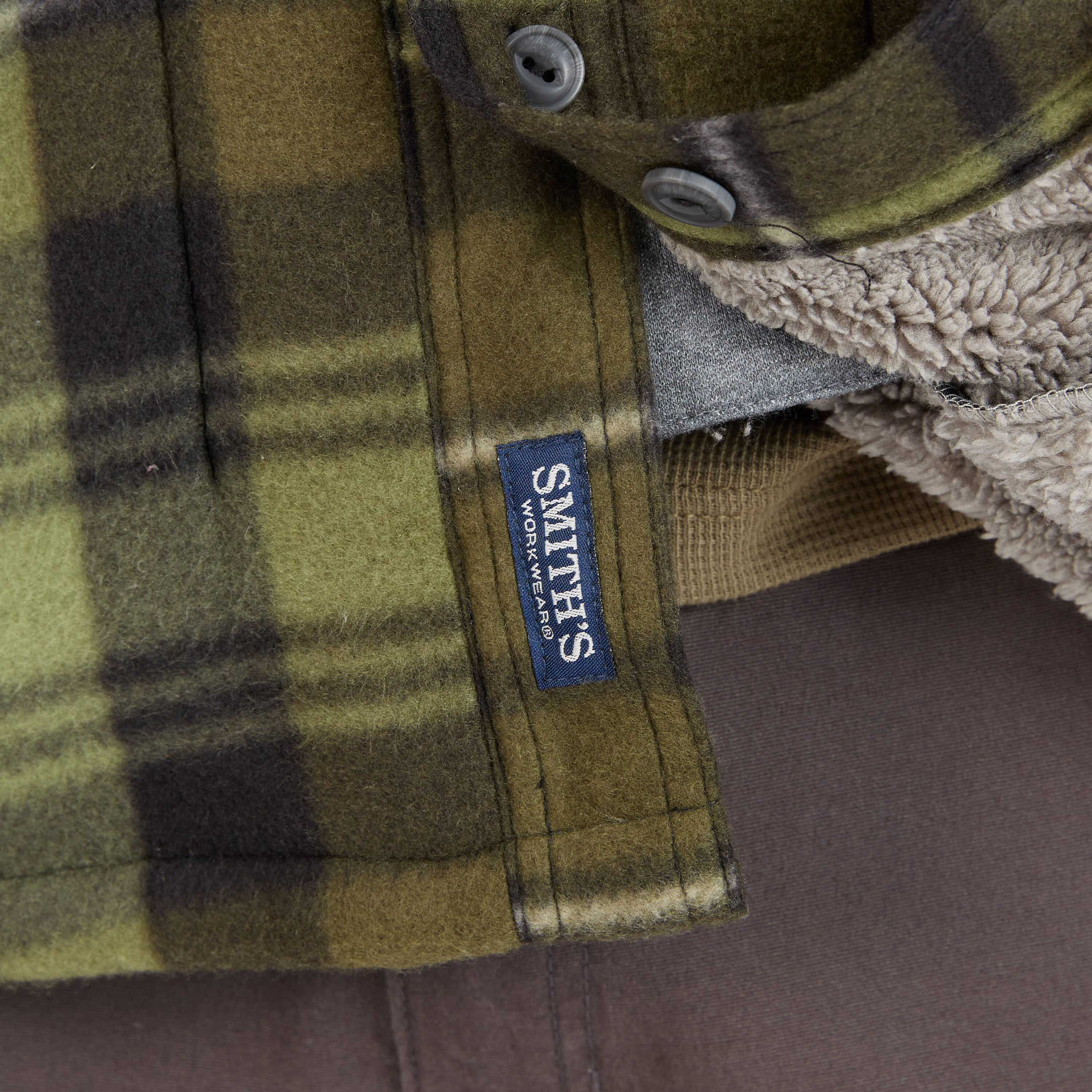 Chamarra de trabajo con capucha y aislante en verde/negro para hombre de Smith's Workwear (2XL) - S3215FC2-OBK-2XL