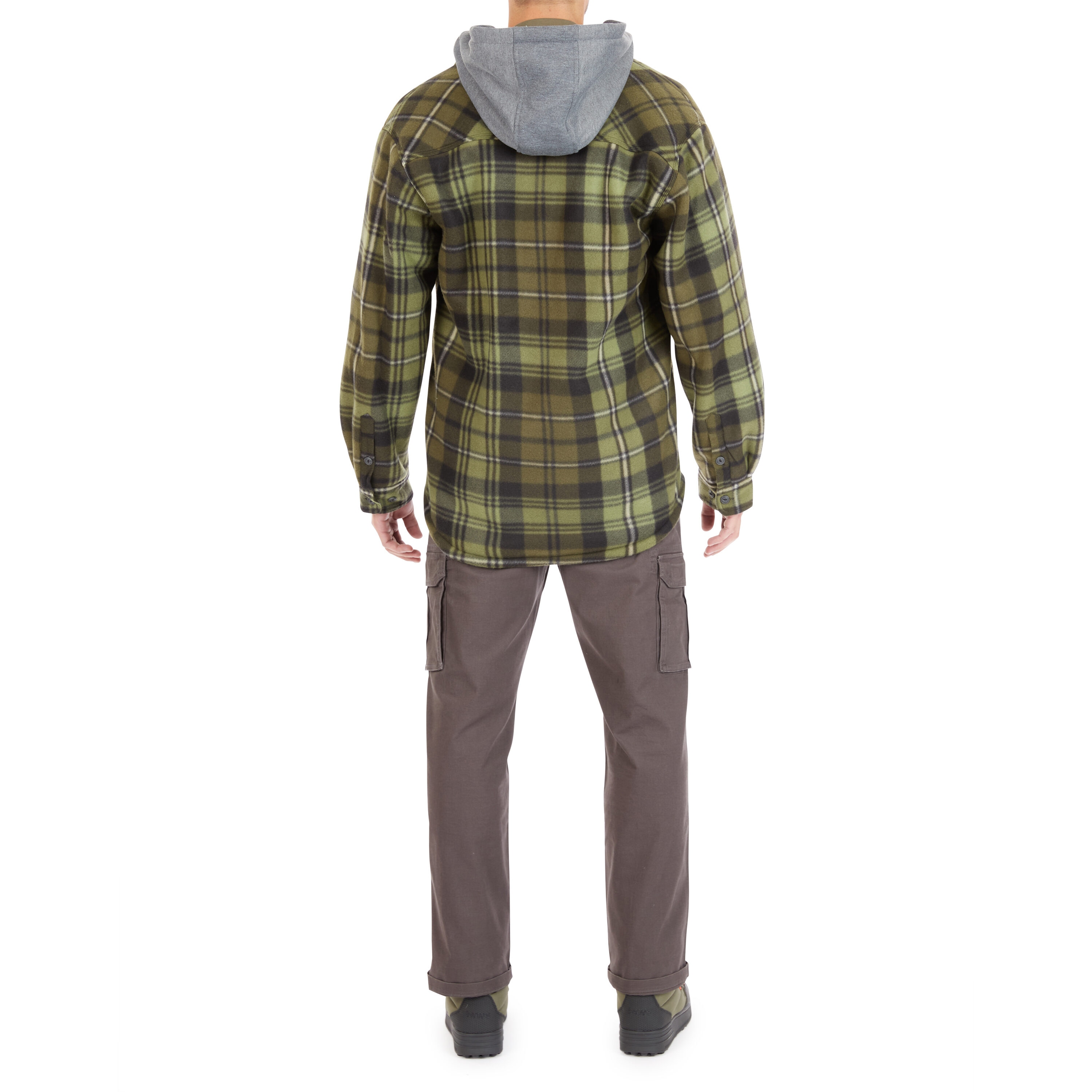 Chamarra de trabajo con capucha y aislante en verde/negro para hombre de Smith's Workwear (2XL) - S3215FC2-OBK-2XL