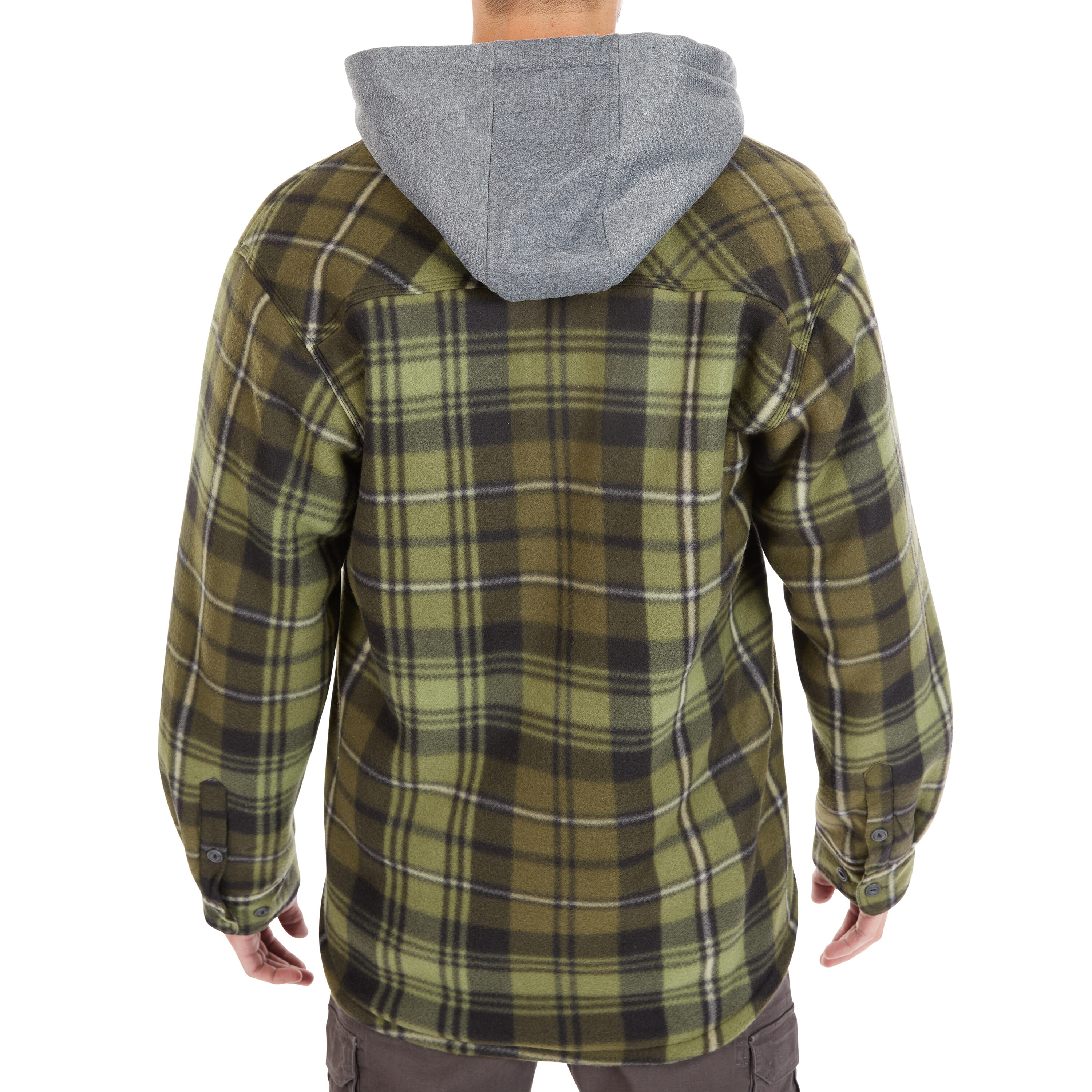 Chamarra de trabajo con capucha y aislante en verde/negro para hombre de Smith's Workwear (2XL) - S3215FC2-OBK-2XL