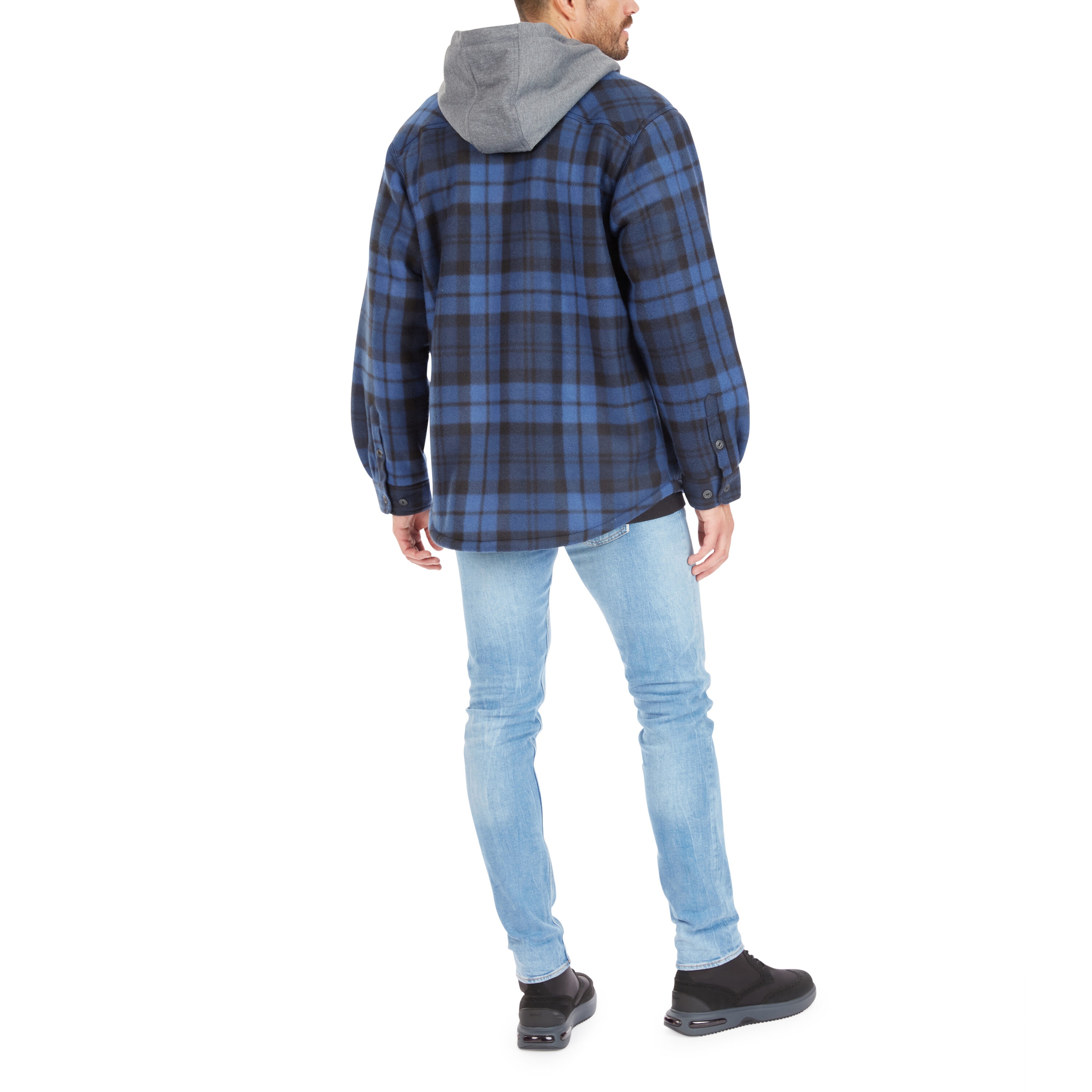 Chamarra de trabajo con capucha Smith's Workwear para hombre en color azul marino, aislante de poliéster (talla 2XL)