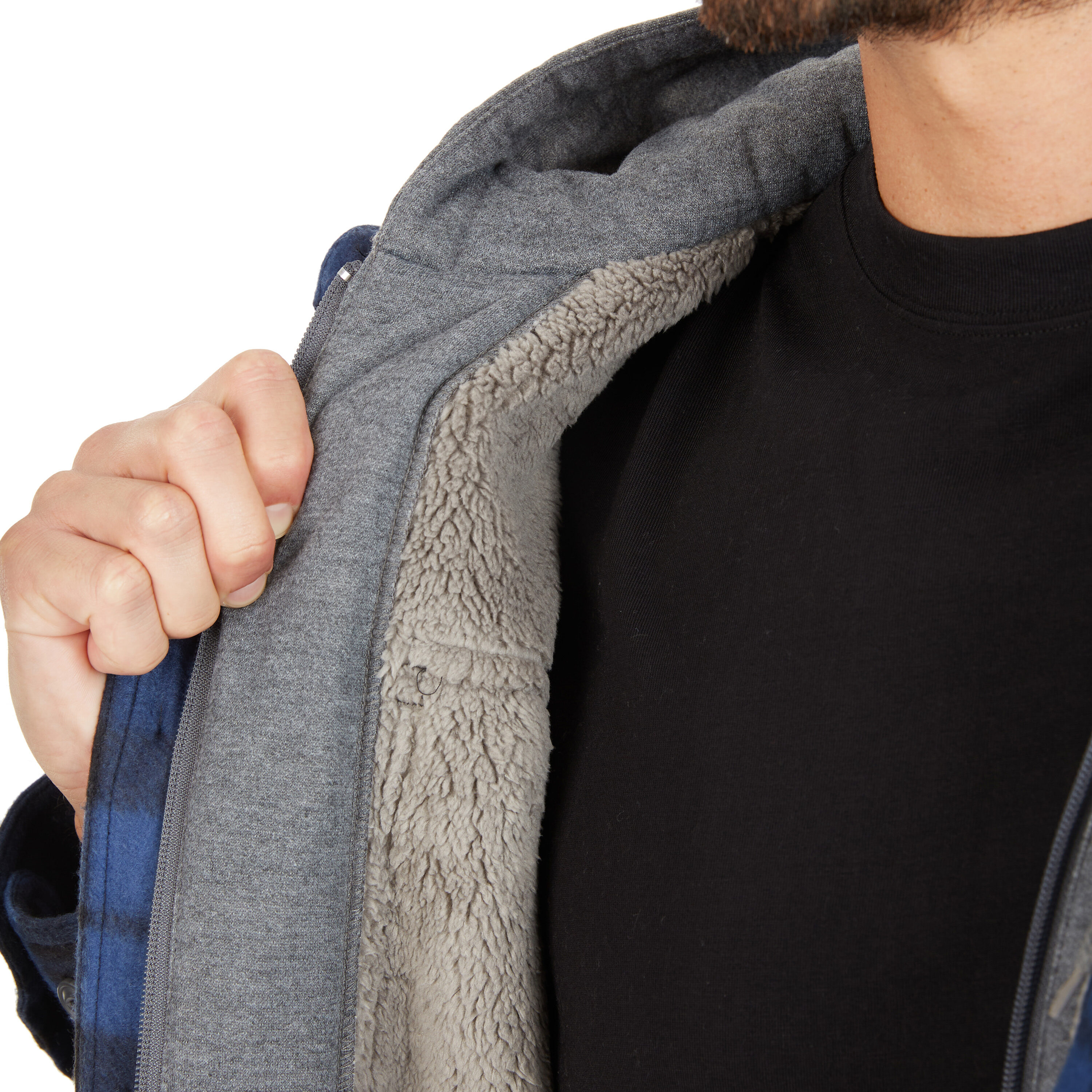 Chamarra de trabajo con capucha Smith's Workwear para hombre en color azul marino, aislante de poliéster (talla 2XL)