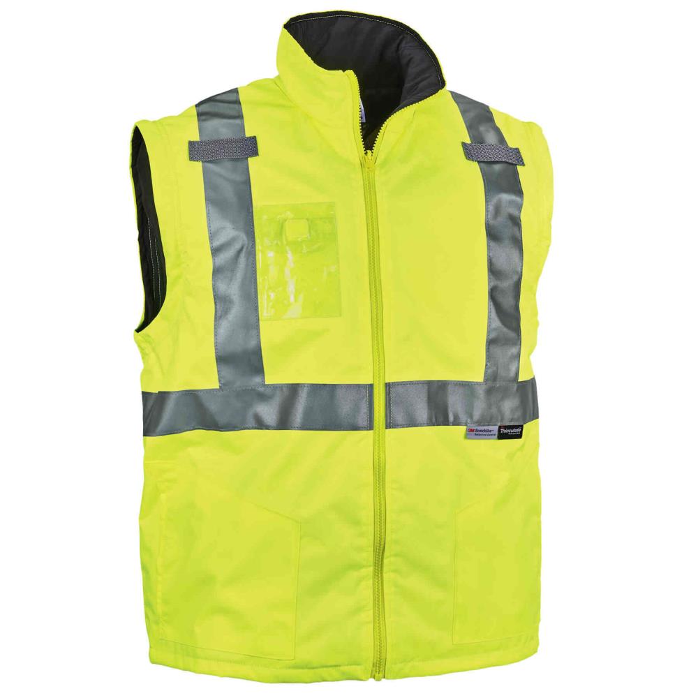 Chamarra de trabajo aislada con capucha en color limón para adultos unisex GloWear (3XL) 25497