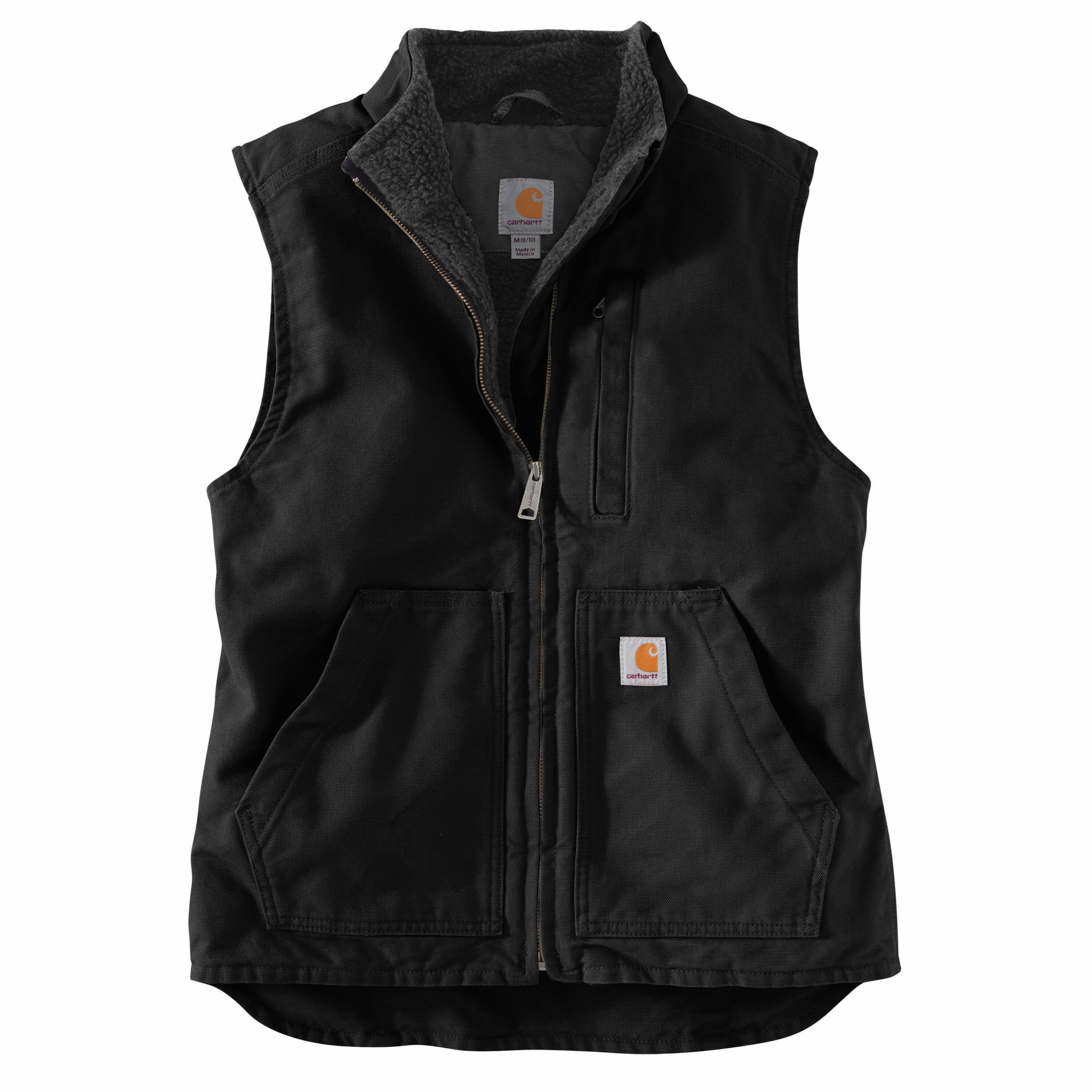 Chaleco Acolchado de Poliéster Negro para Mujer Carhartt Talla Extra Grande