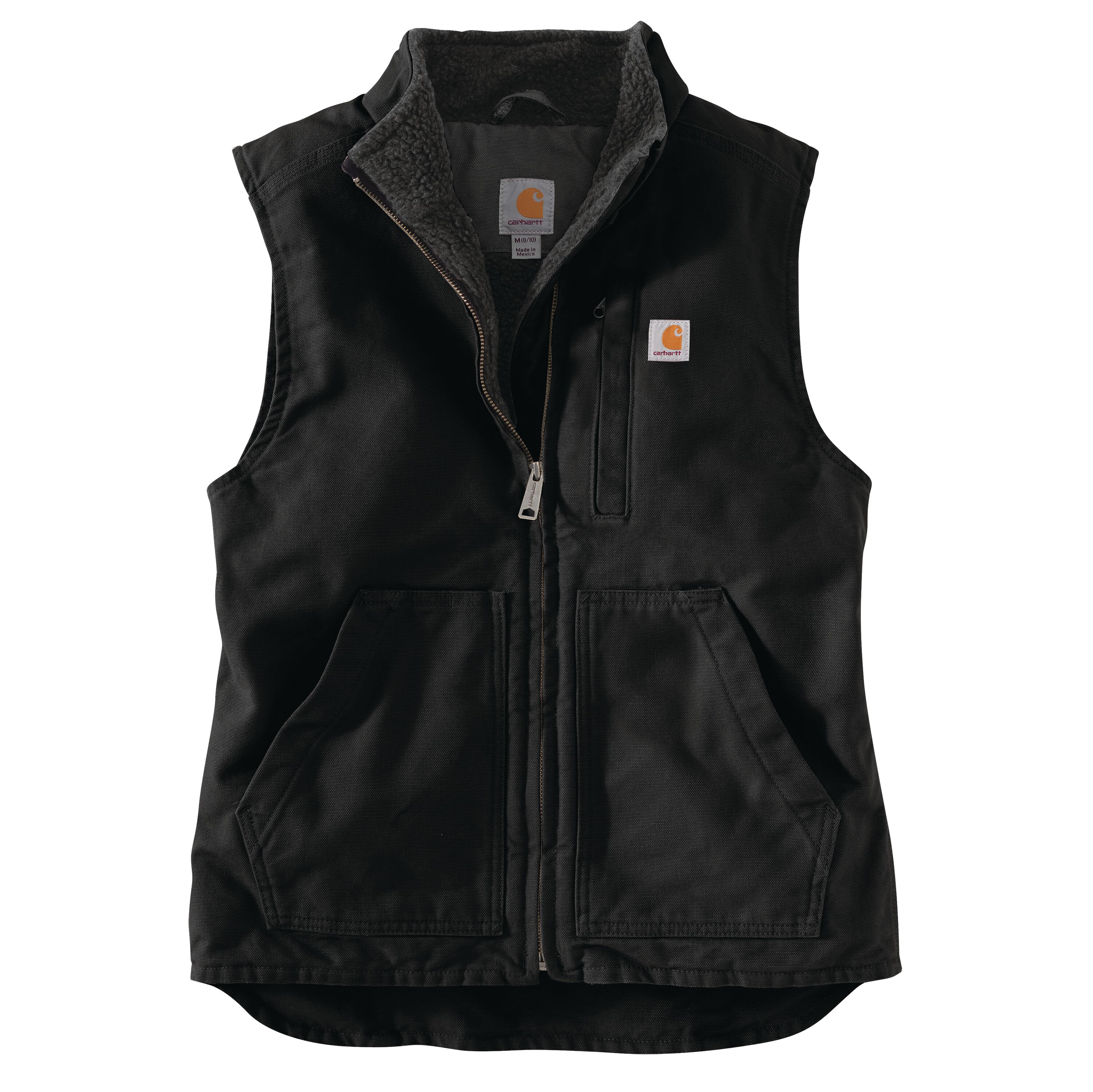 Chaleco Acolchado de Poliéster Negro para Mujer Carhartt Talla Extra Grande