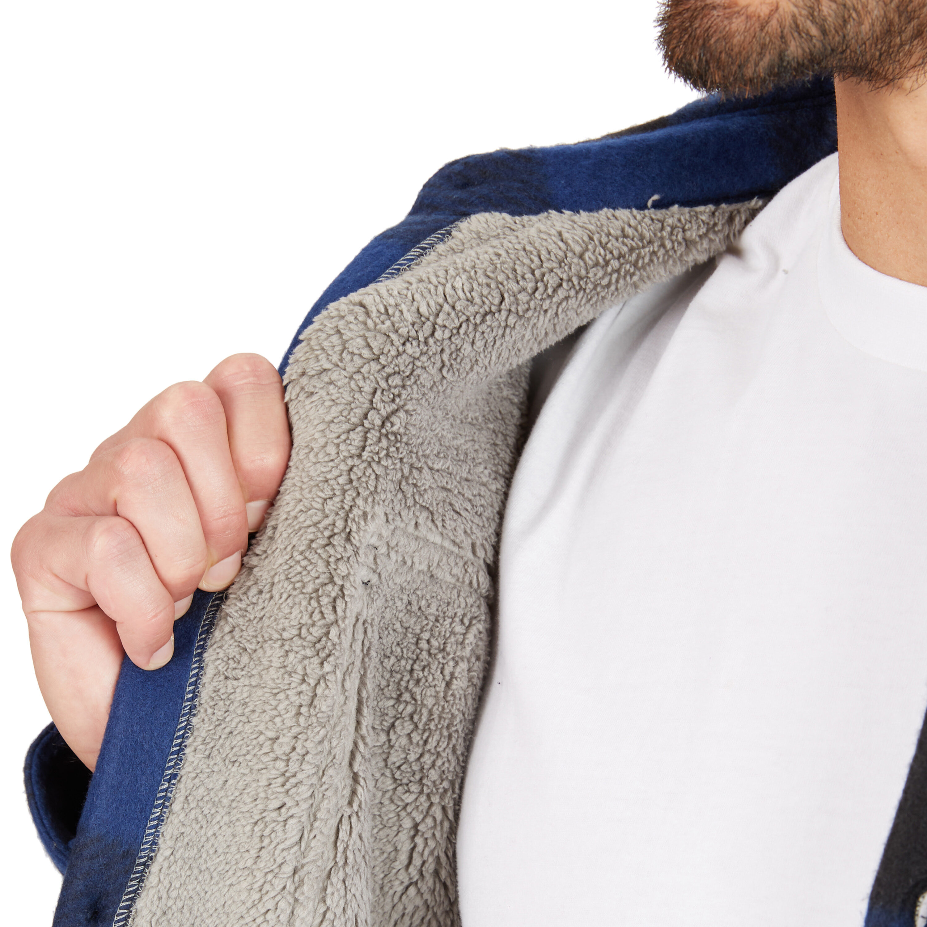 Ropa de trabajo para hombre en azul/negro con forro de poliéster aislado (talla mediana) S4564-AZ/NG-M