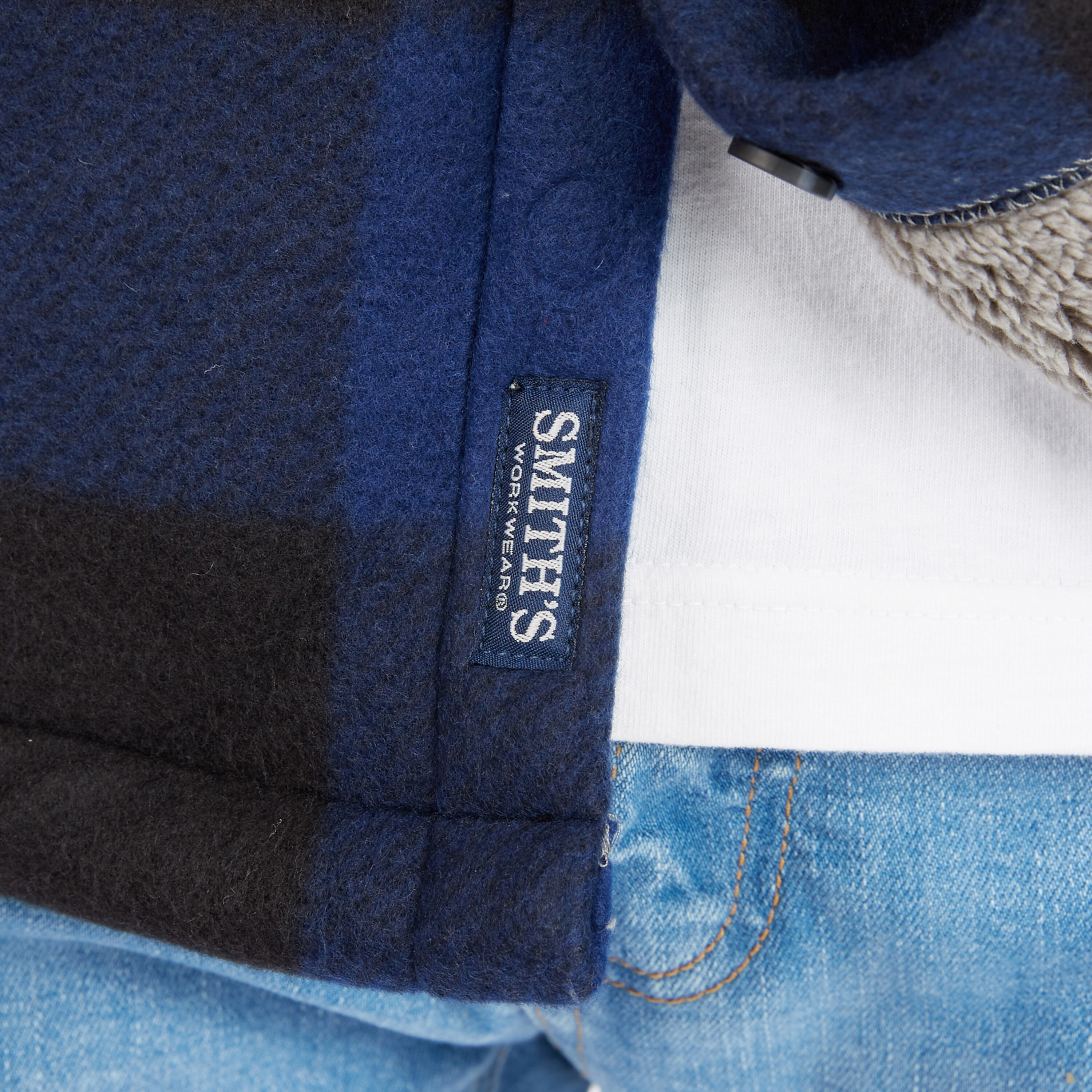 Ropa de trabajo para hombre en azul/negro con forro de poliéster aislado (talla mediana) S4564-AZ/NG-M