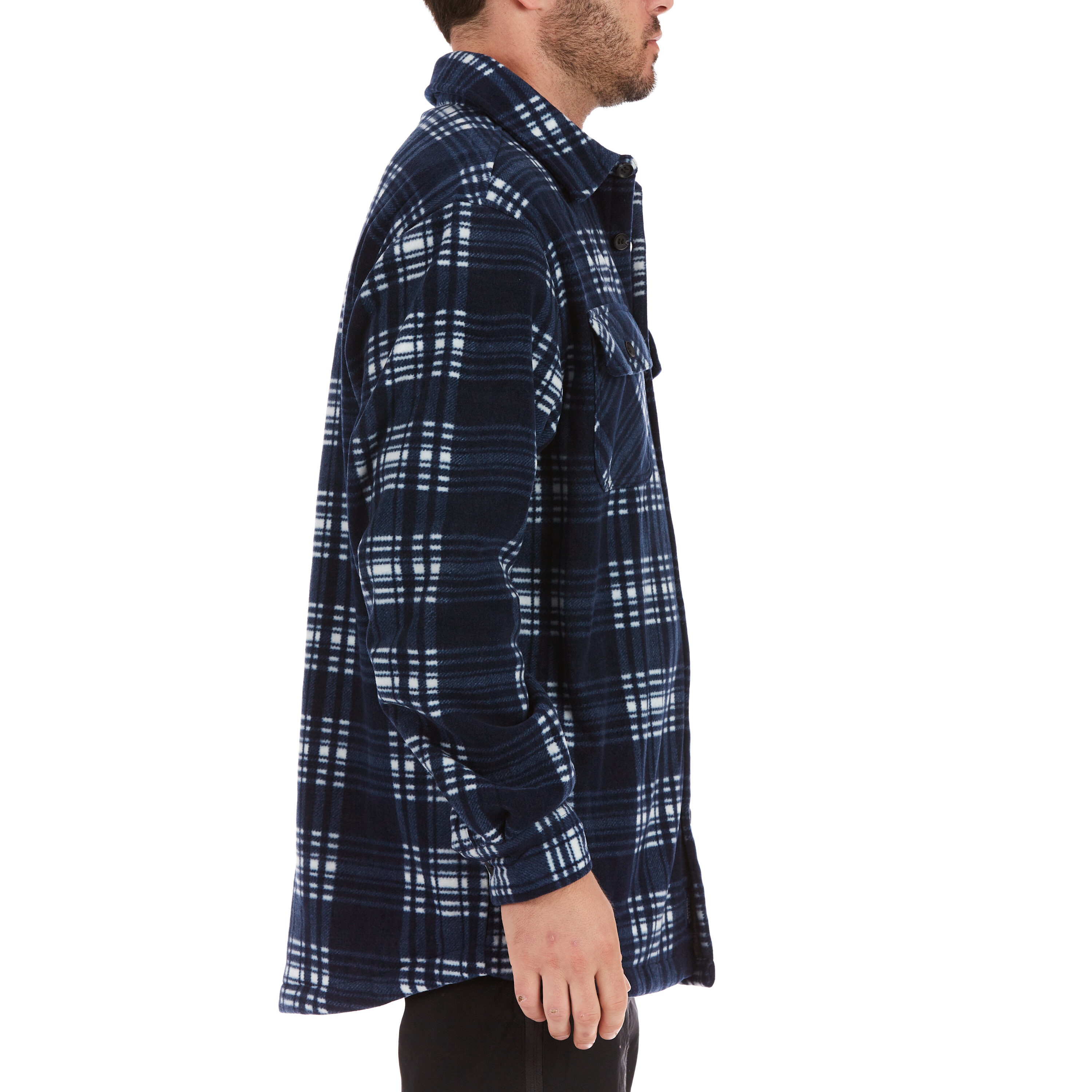 Ropa de trabajo para hombre en azul marino/blanco con forro de poliéster aislado (talla mediana) S4564-NW-M