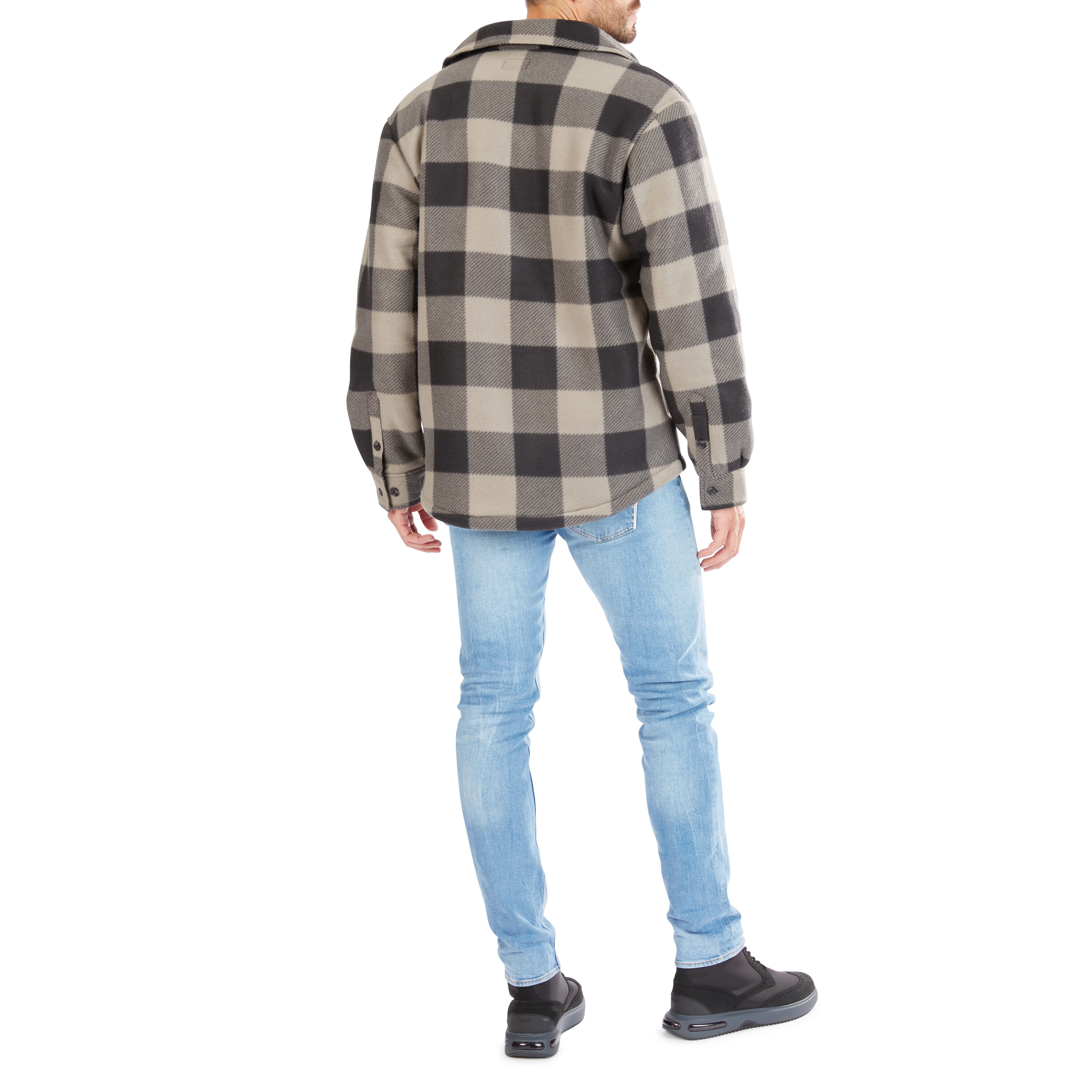 Ropa de trabajo para hombres de Smith en piedra/negro-503 de poliéster con forro aislante de polar (Mediano) S4564-STB-M