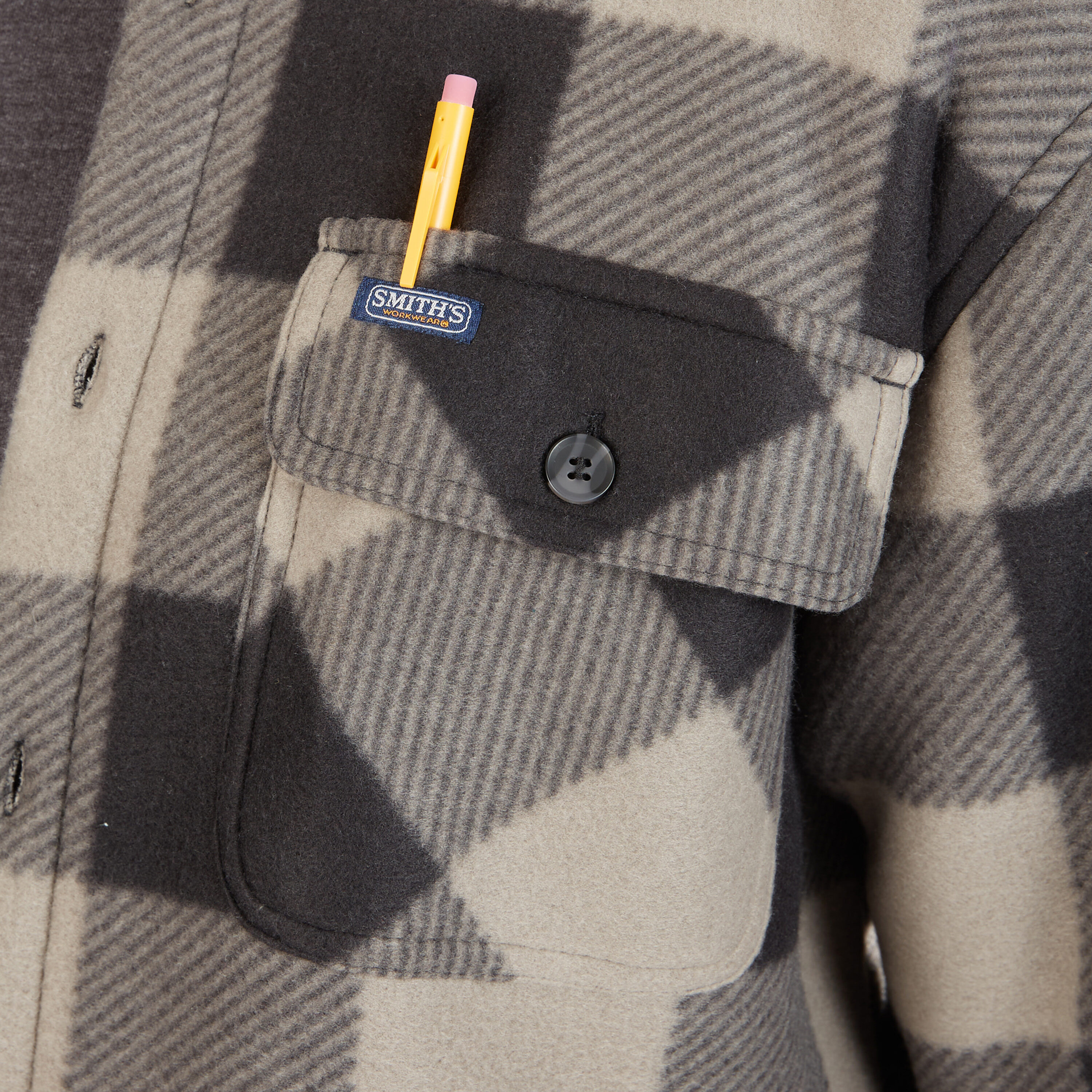 Ropa de trabajo para hombres de Smith en piedra/negro-503 de poliéster con forro aislante de polar (Mediano) S4564-STB-M