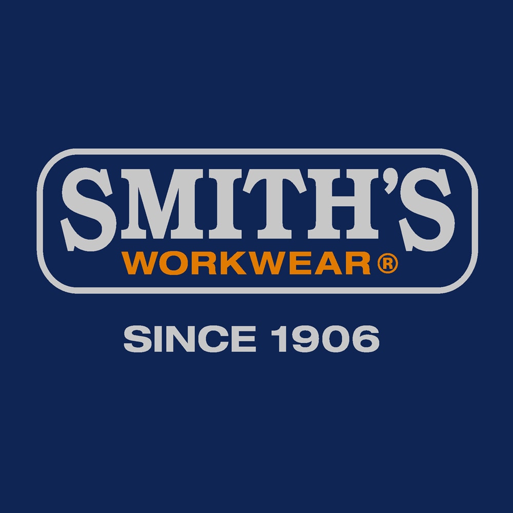 Chamarra de trabajo acolchada con capucha para hombre de Smith's Workwear en color azul marino de poliéster (Grande) S4659A-NAV-L