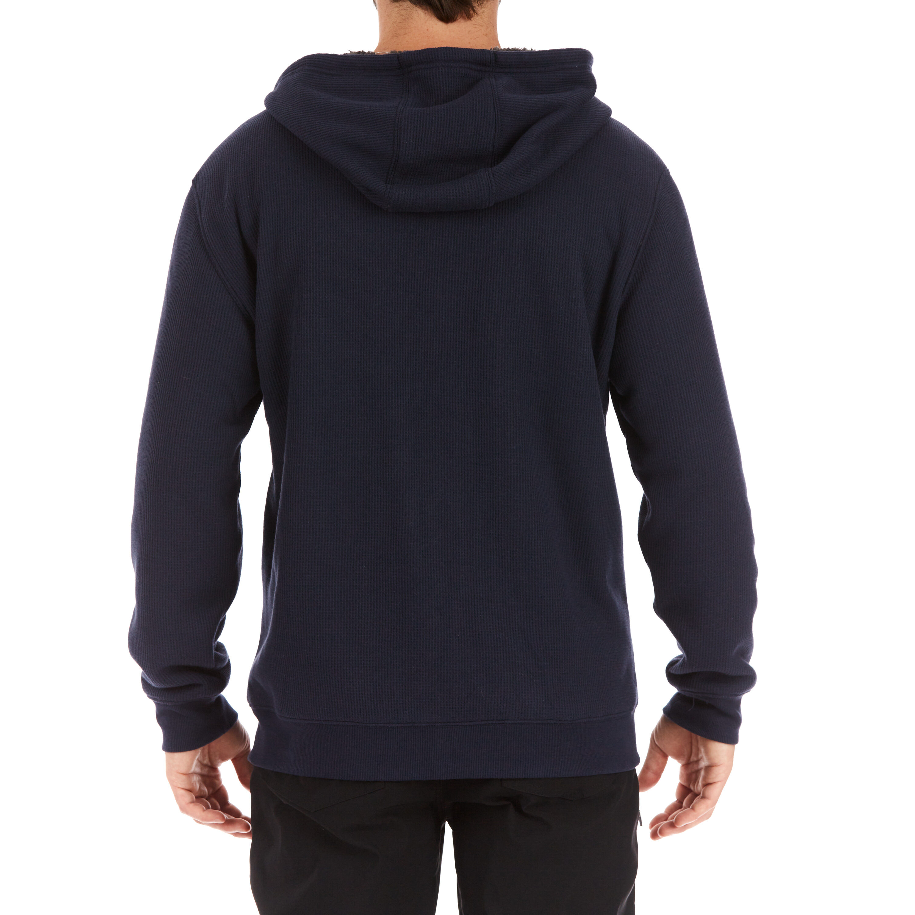 Chamarra de trabajo acolchada con capucha para hombre de Smith's Workwear en color azul marino de poliéster (Grande) S4659A-NAV-L