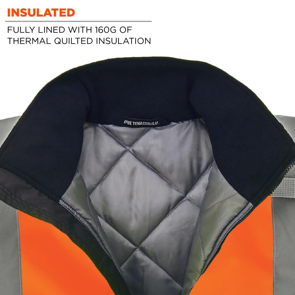 Chamarra Bomber Acolchada con Capucha en Color Lima para Adulto Unisex (3Xl) 25627