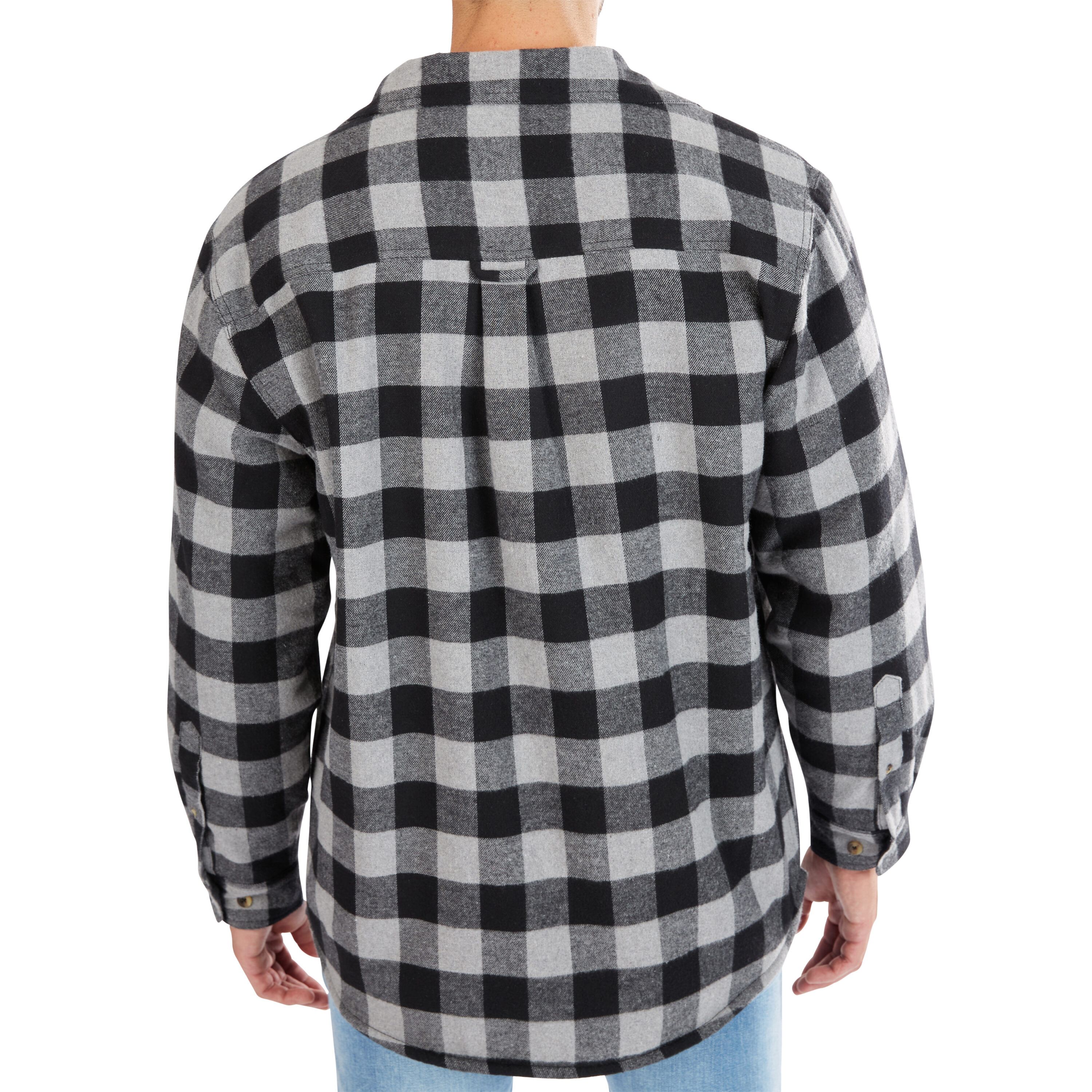 Chamarra de trabajo aislada de poliéster para hombre en piedra/negro (talla grande)