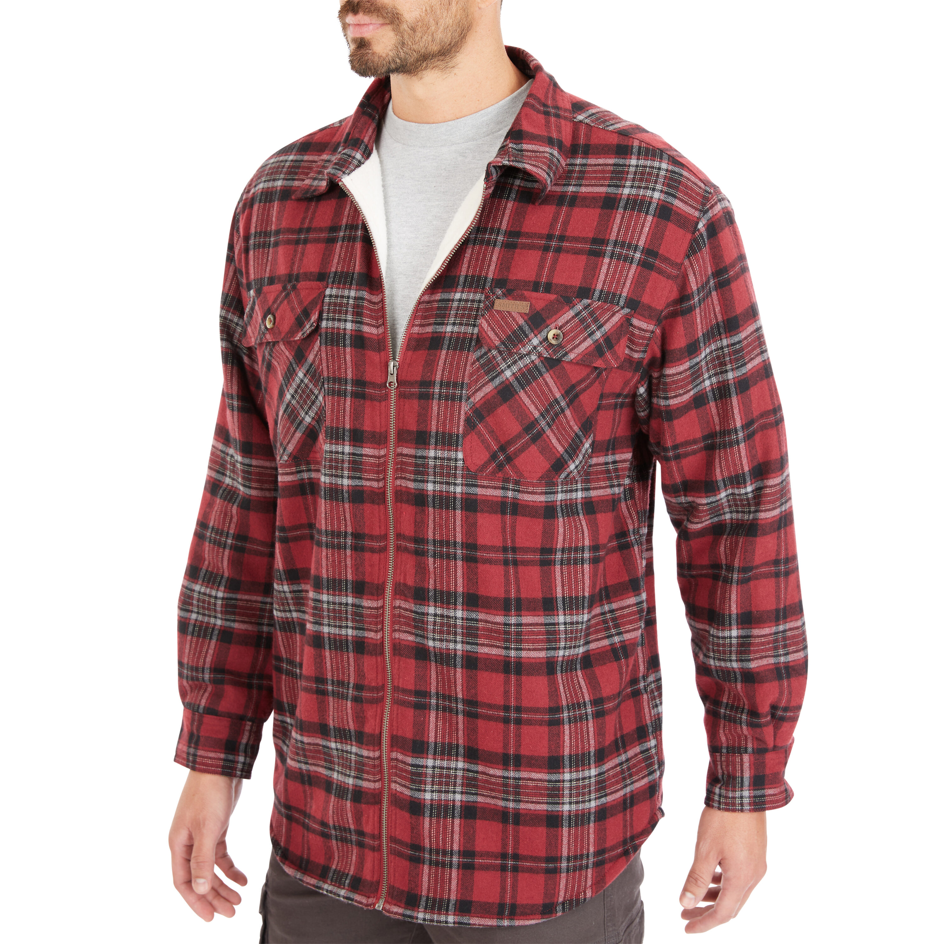 Chamarra de trabajo aislante de poliéster en color borgoña para hombre de Smith's Workwear (talla grande)