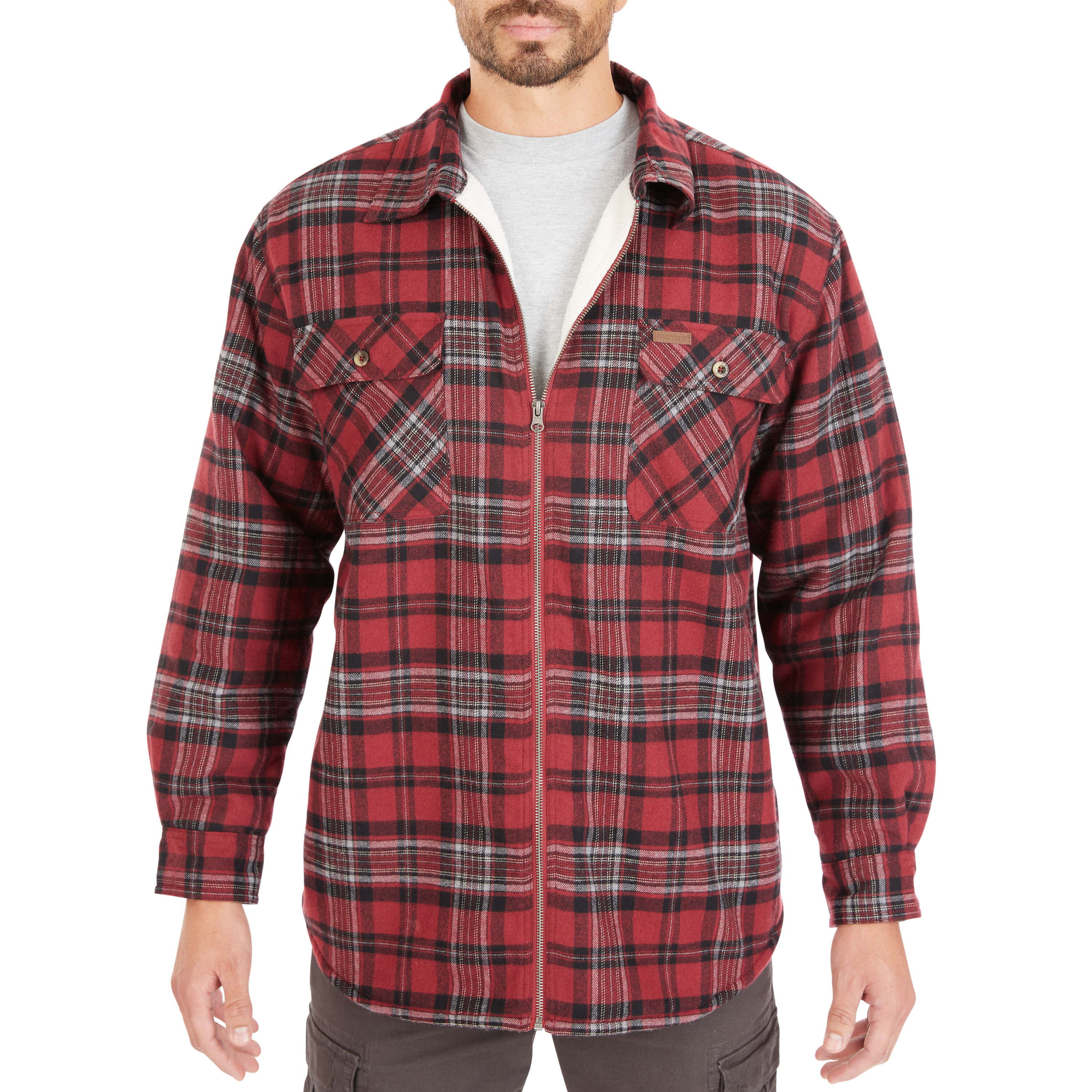 Chamarra de trabajo aislante de poliéster en color borgoña para hombre de Smith's Workwear (talla grande)