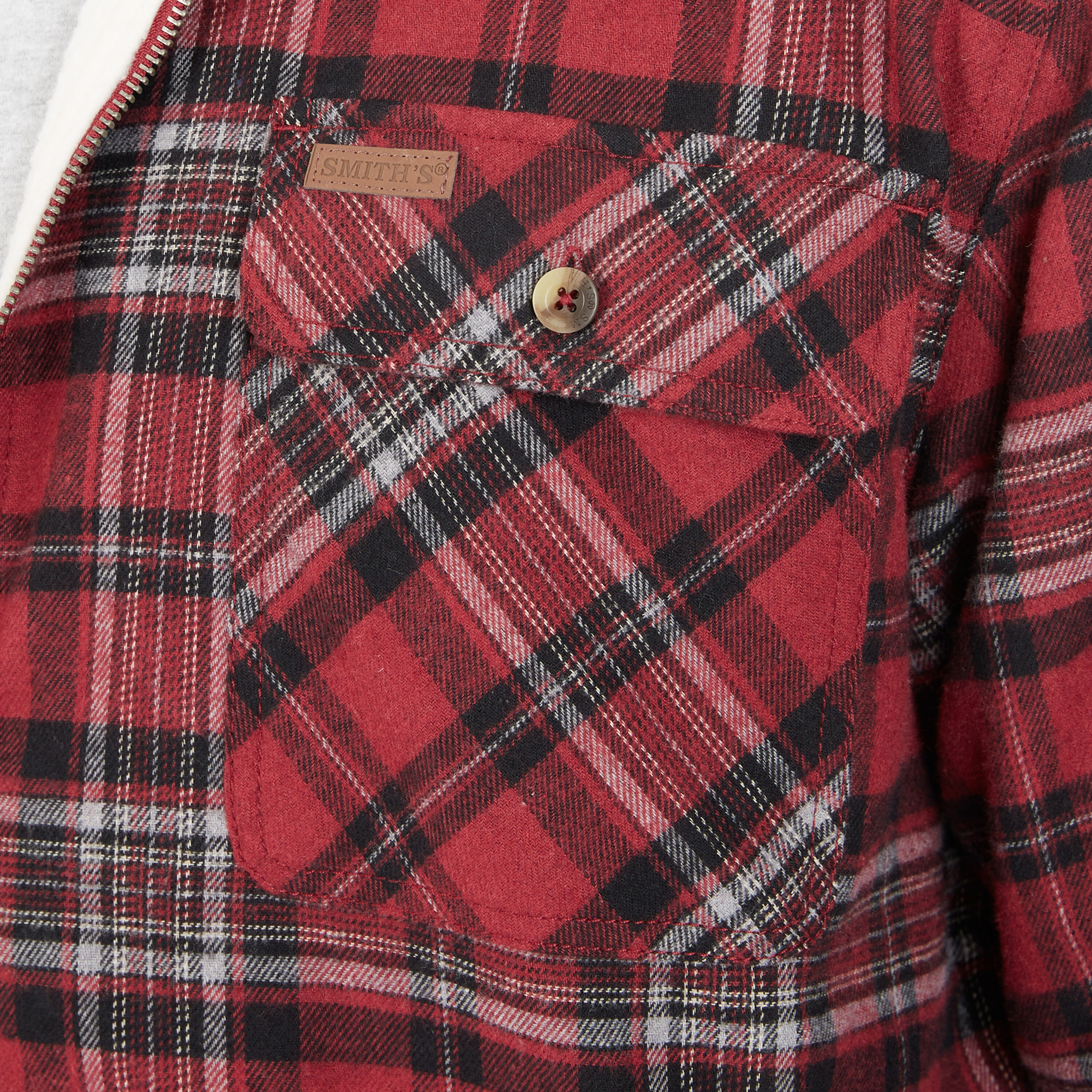 Chamarra de trabajo aislante de poliéster en color borgoña para hombre de Smith's Workwear (talla grande)
