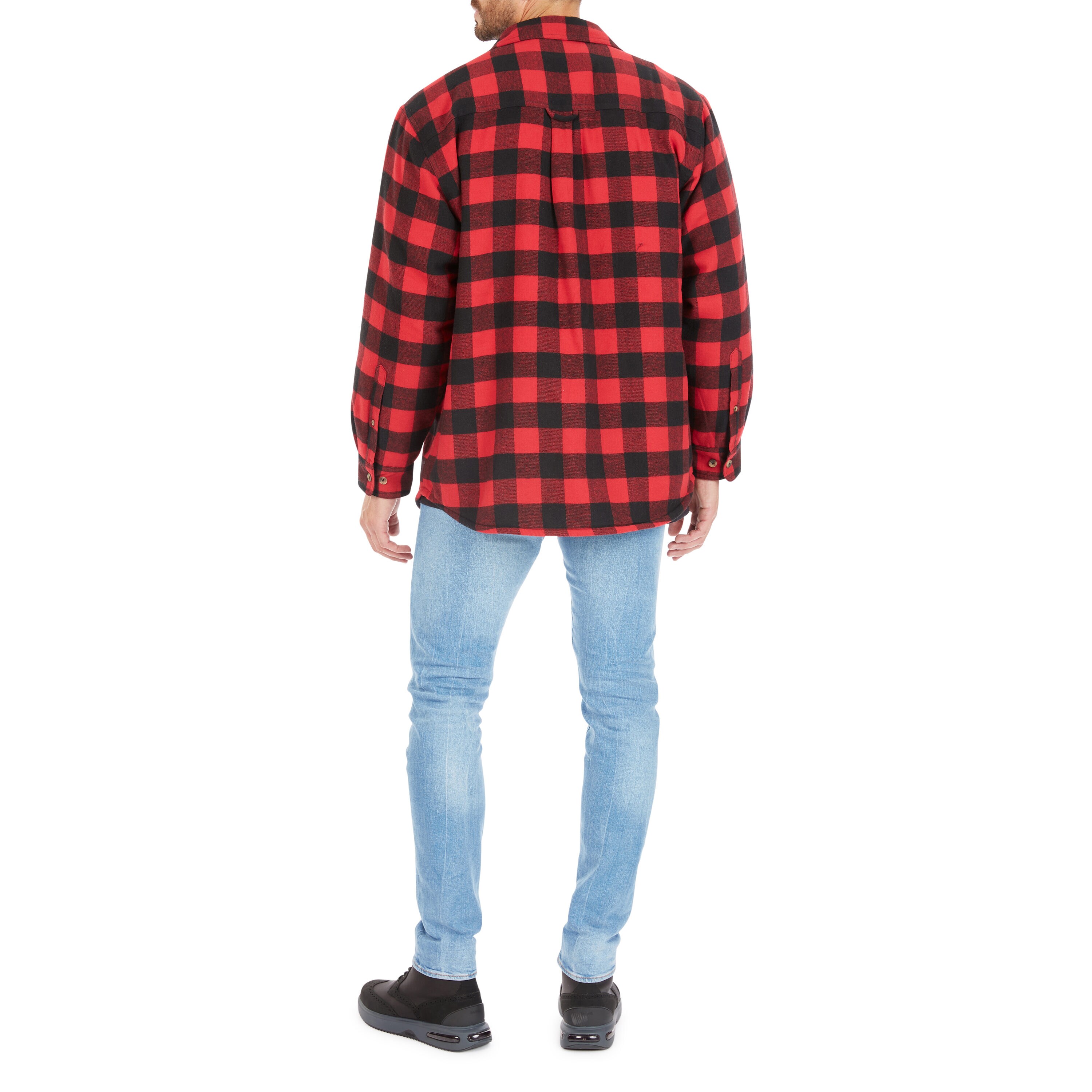 Chamarra de Trabajo Aislada de Poliéster Roja/negra para Hombres de Smith's Workwear (Grande)