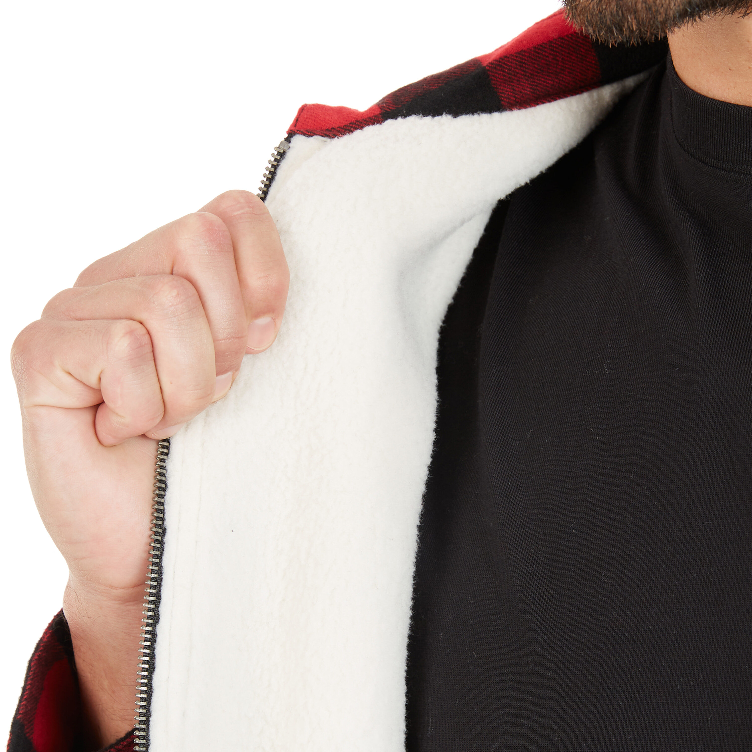 Chamarra de Trabajo Aislada de Poliéster Roja/negra para Hombres de Smith's Workwear (Grande)