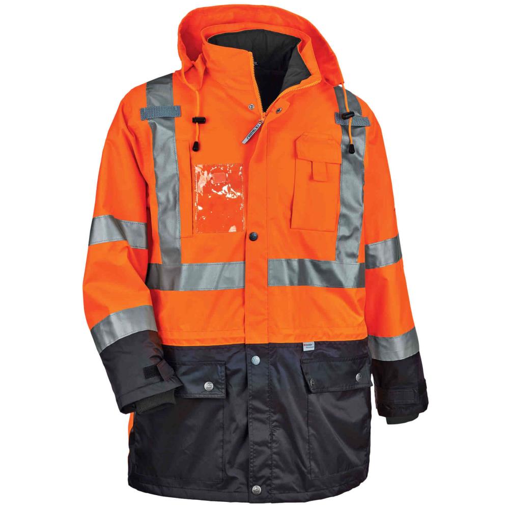 Chamarra de trabajo aislante con capucha naranja unisex para adultos GloWear (Mediana) 25553