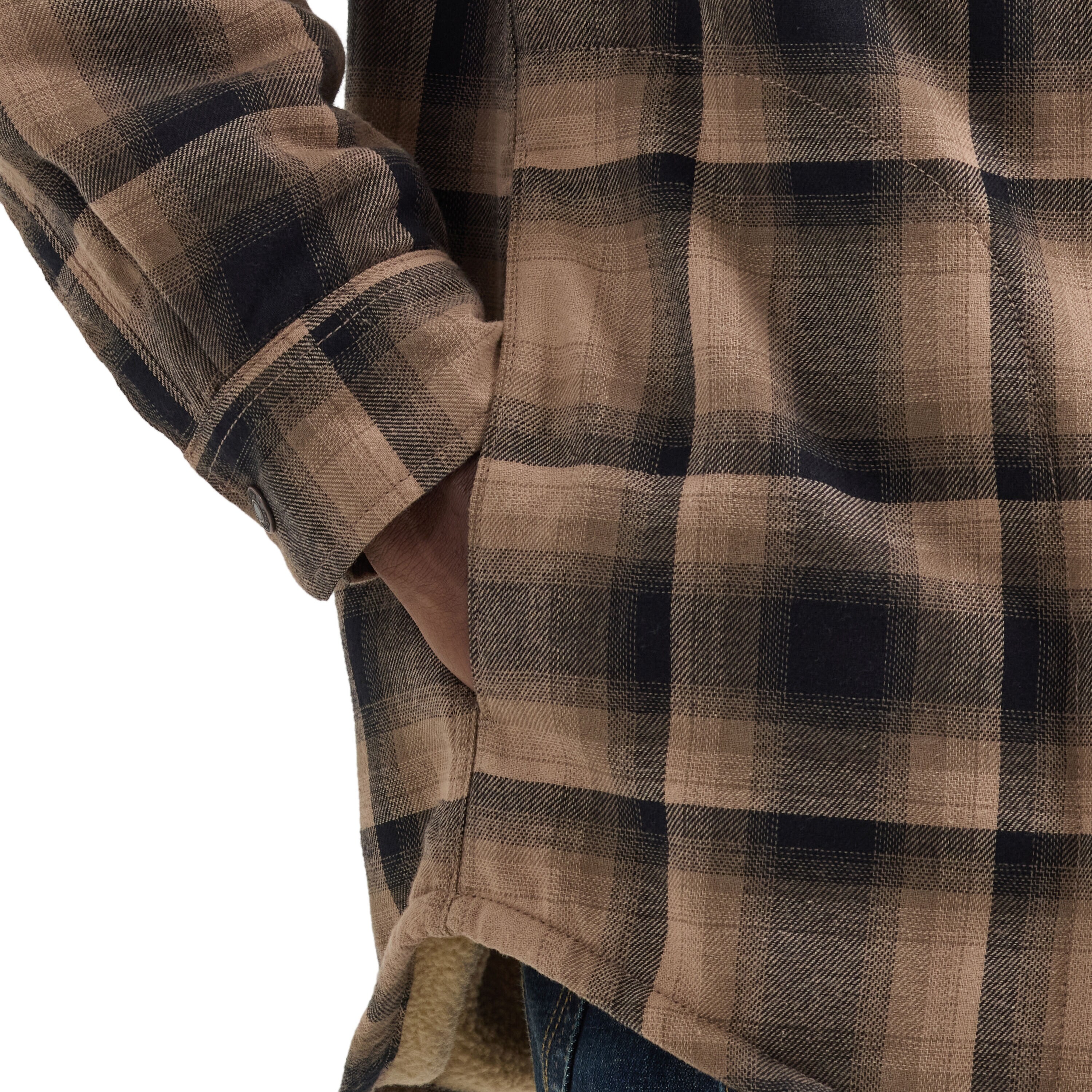 Chamarra de Franela Acolchada con Peso Pesado para Hombre Wrangler en Estampado Jet Stream (2XL) 112358649-2XL