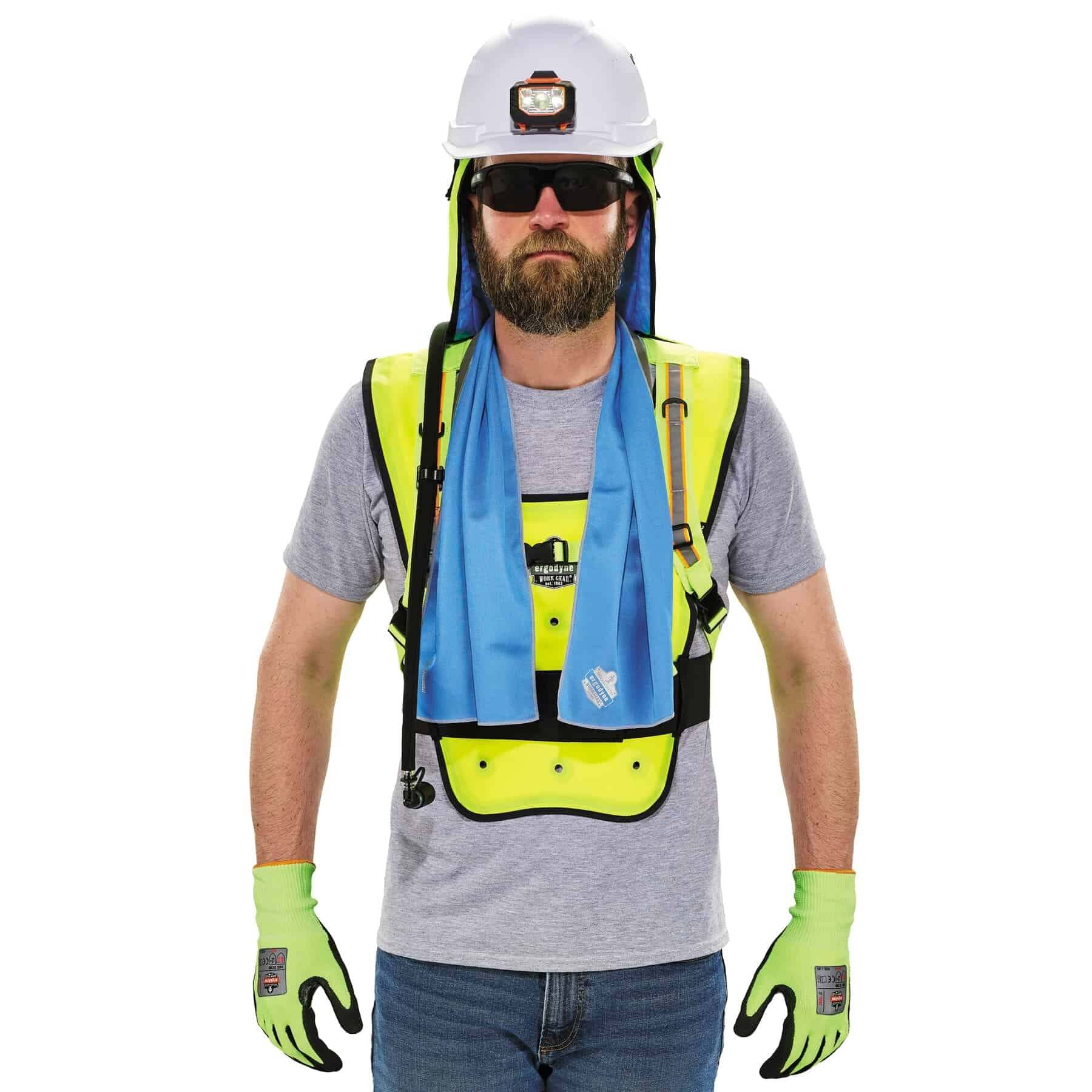 Chaleco de enfriamiento sintético verde para adultos unisex Chill-Its Talla Grande/X-Grande 12685.