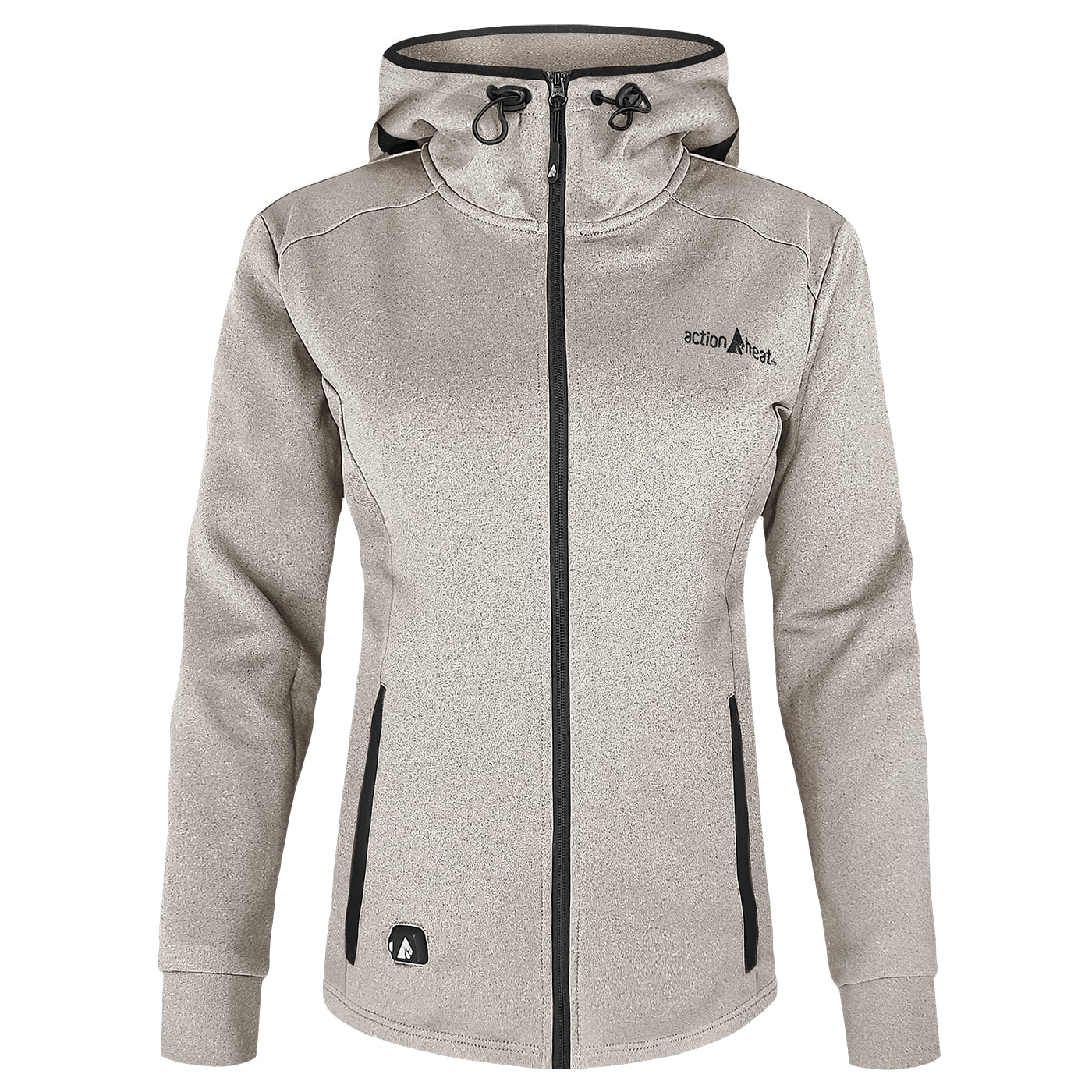 Chamarra Térmica con Capucha de Peso Medio para Mujer ActionHeat Antarctica Blanca (Talla S) Incluye Batería