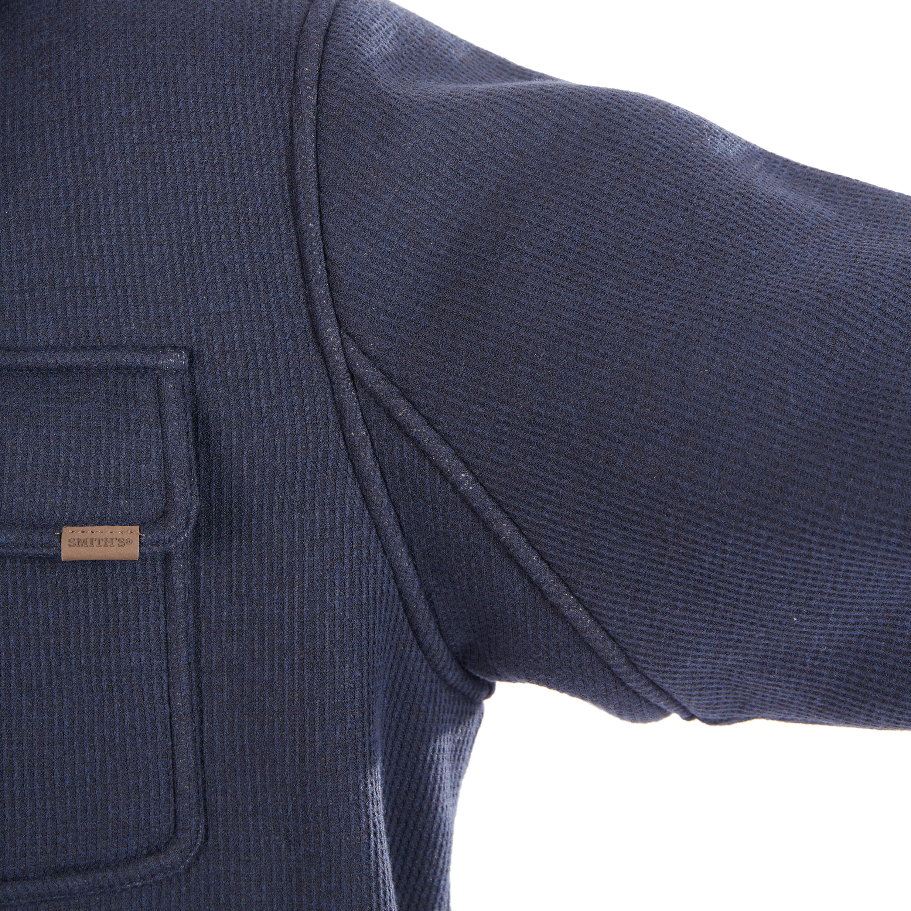Chamarra de trabajo aislada para hombre de Smith's Workwear en azul marino jaspeado de poliéster (talla mediana)