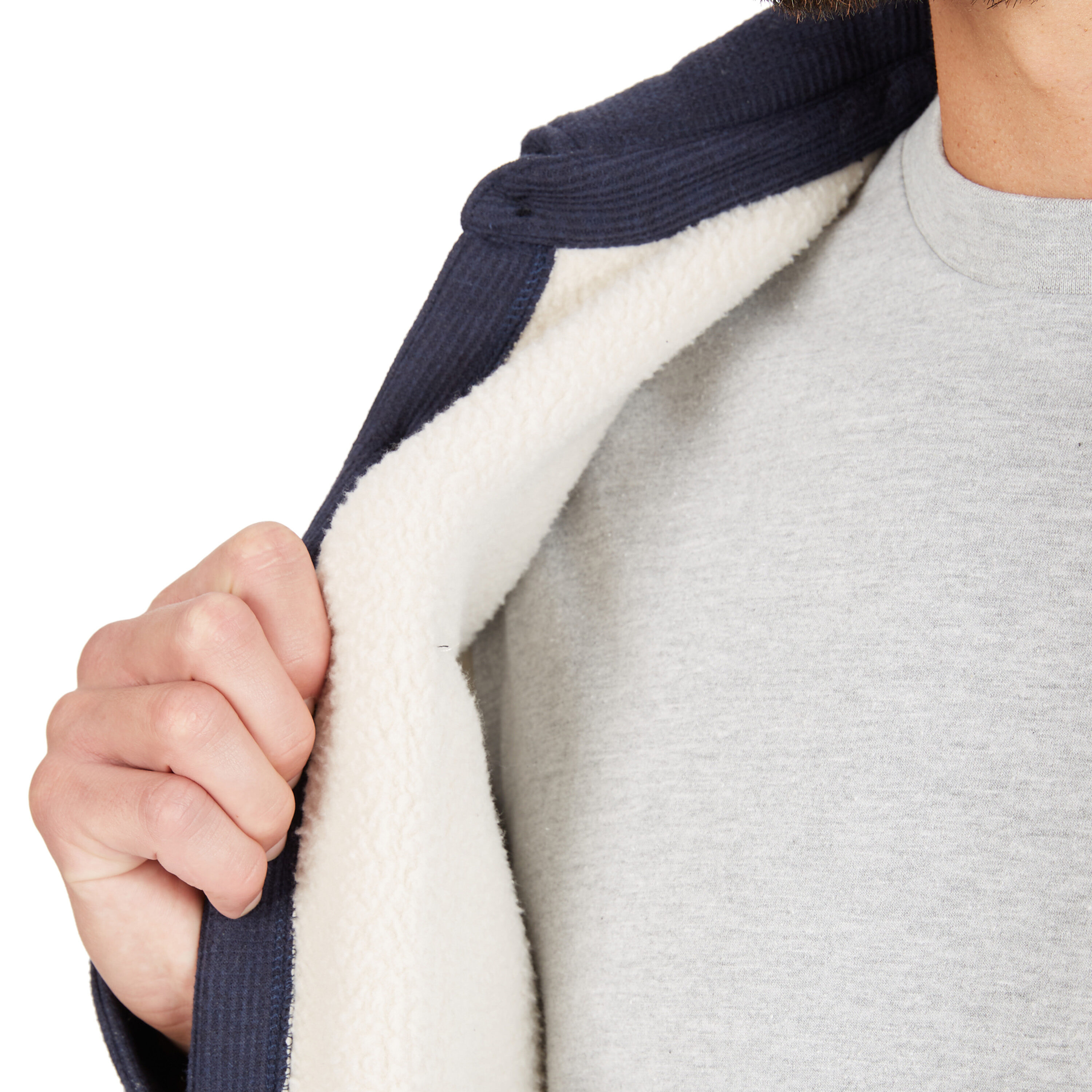 Chamarra de trabajo aislada para hombre de Smith's Workwear en azul marino jaspeado de poliéster (talla mediana)